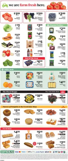 ShopRite Weekly Ad - valid from 15.08.2025 | Page: 11 | Products: Apples, Desk, Pumpkin Pie, Grapes