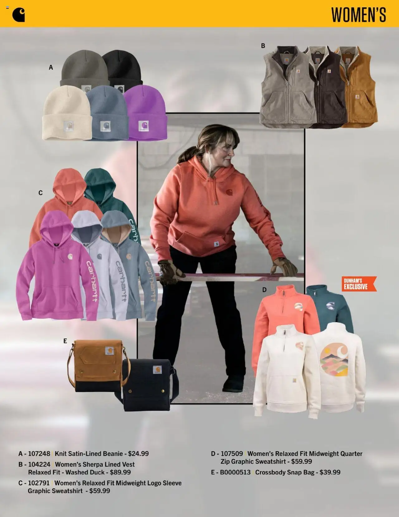 Dunham's Sports Carhartt Guide - valid from 02.10.2025 | Page: 12 | Products: Vest, Bag