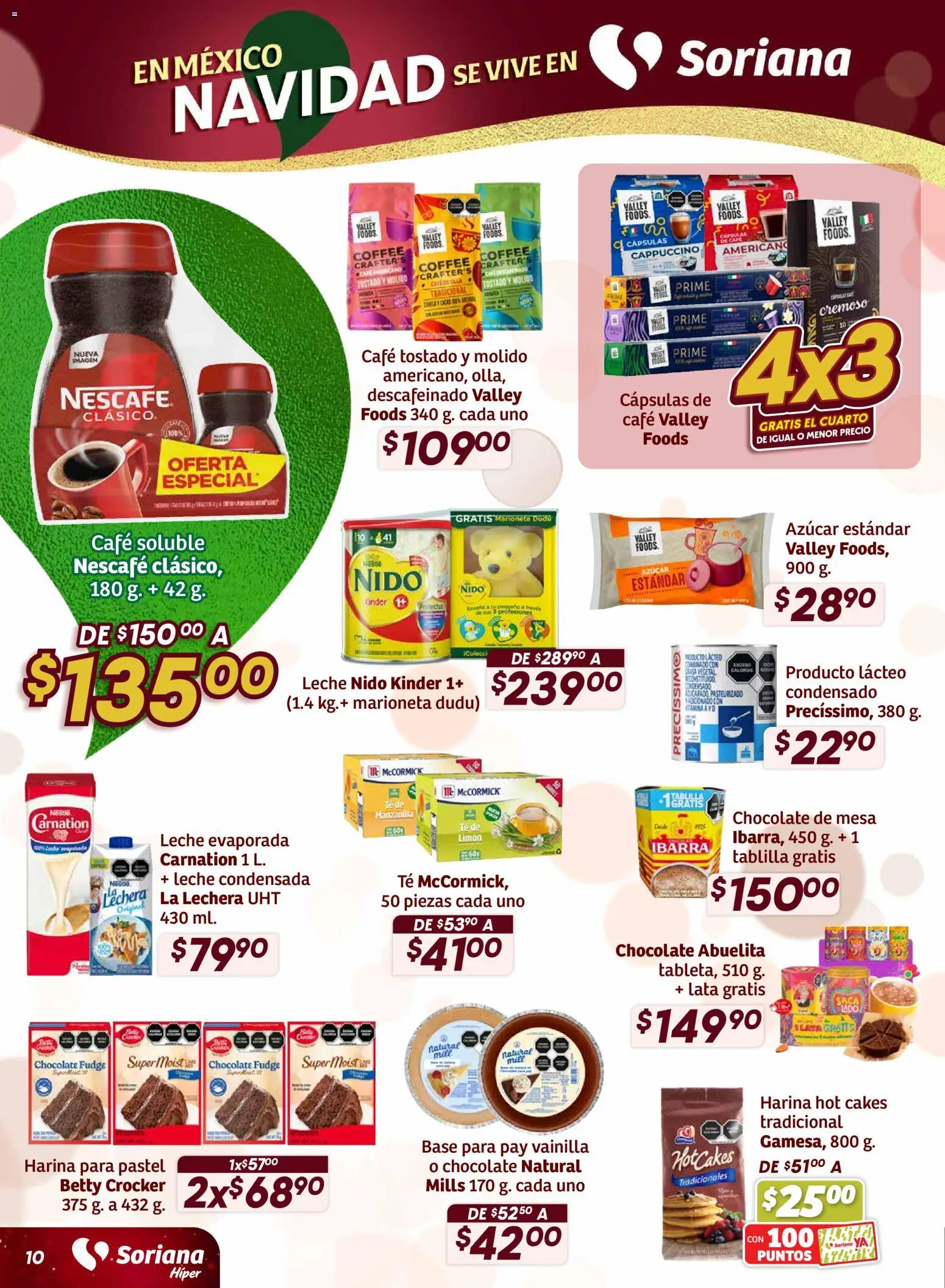 Nuevas ofertas de Soriana válidas en toda la República Mexicana desde el 27.11.2025. ¡Encuentra las mejores ofertas en Soriana - Preciazazaso Híper: Edo Mex, Gro, Hgo, Mor, Pue, Qto, Tlax, Ver! | Página: 11 | Productos: Harina, Limón, Chocolate, Té