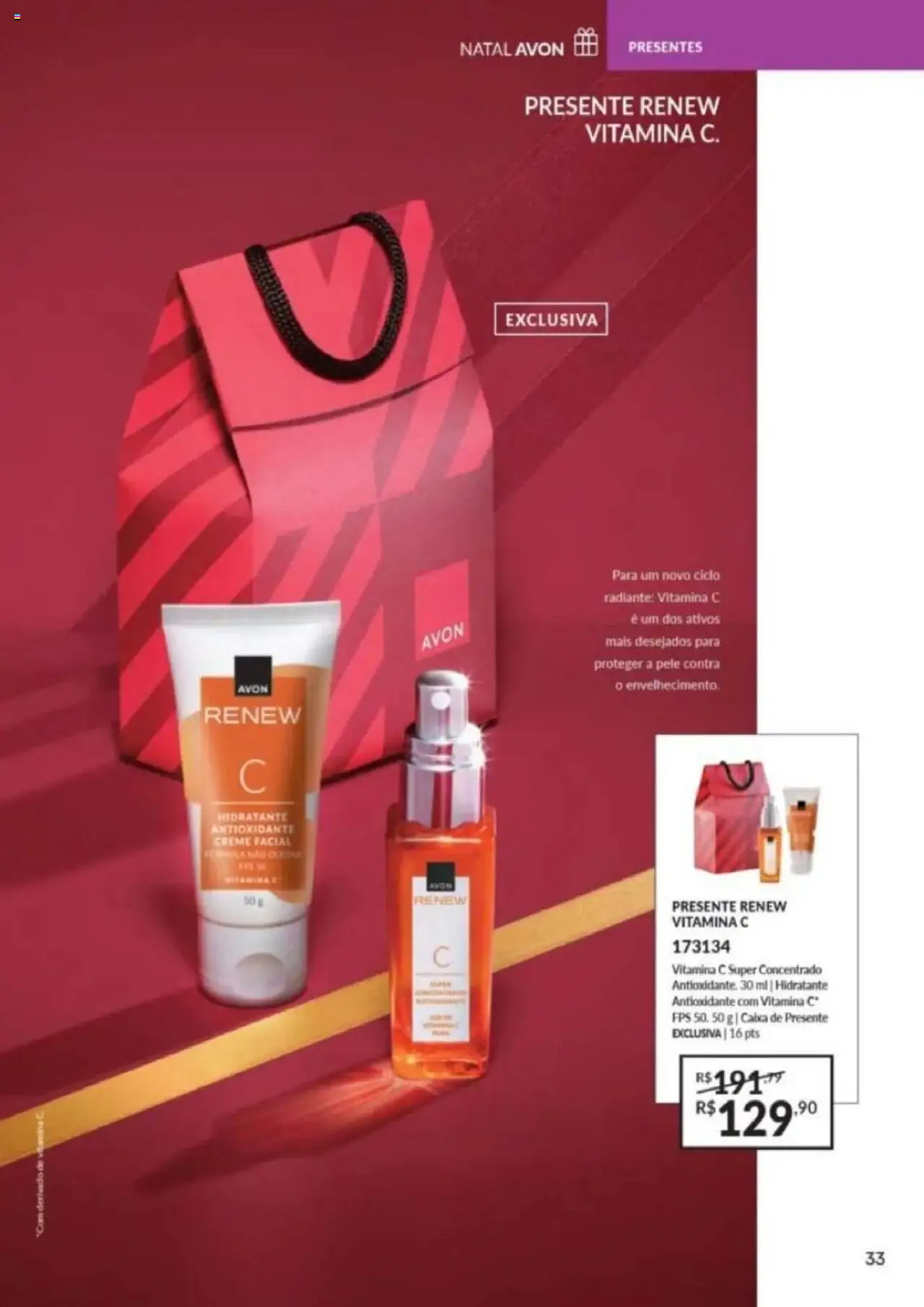 Avon Folheto - válido de 26.09.2025 | Página: 33 | Produtos: Caixa, Vitamina c