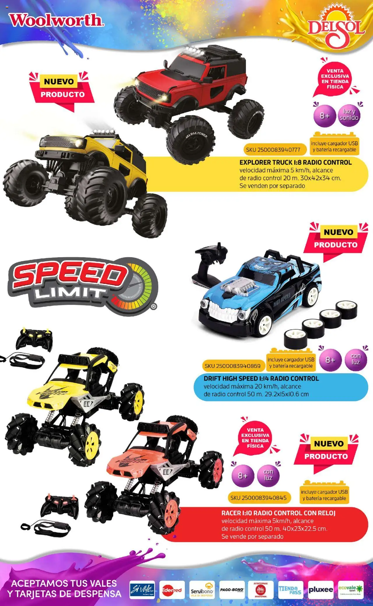 Nuevas ofertas de Del Sol y Woolworth válidas en toda la República Mexicana desde el 07.10.2025. ¡Encuentra las mejores ofertas en Del Sol y Woolworth - Catálogo Castillo Del Juguete! | Página: 181 | Productos: Cargador, Despensa, Batería, Reloj
