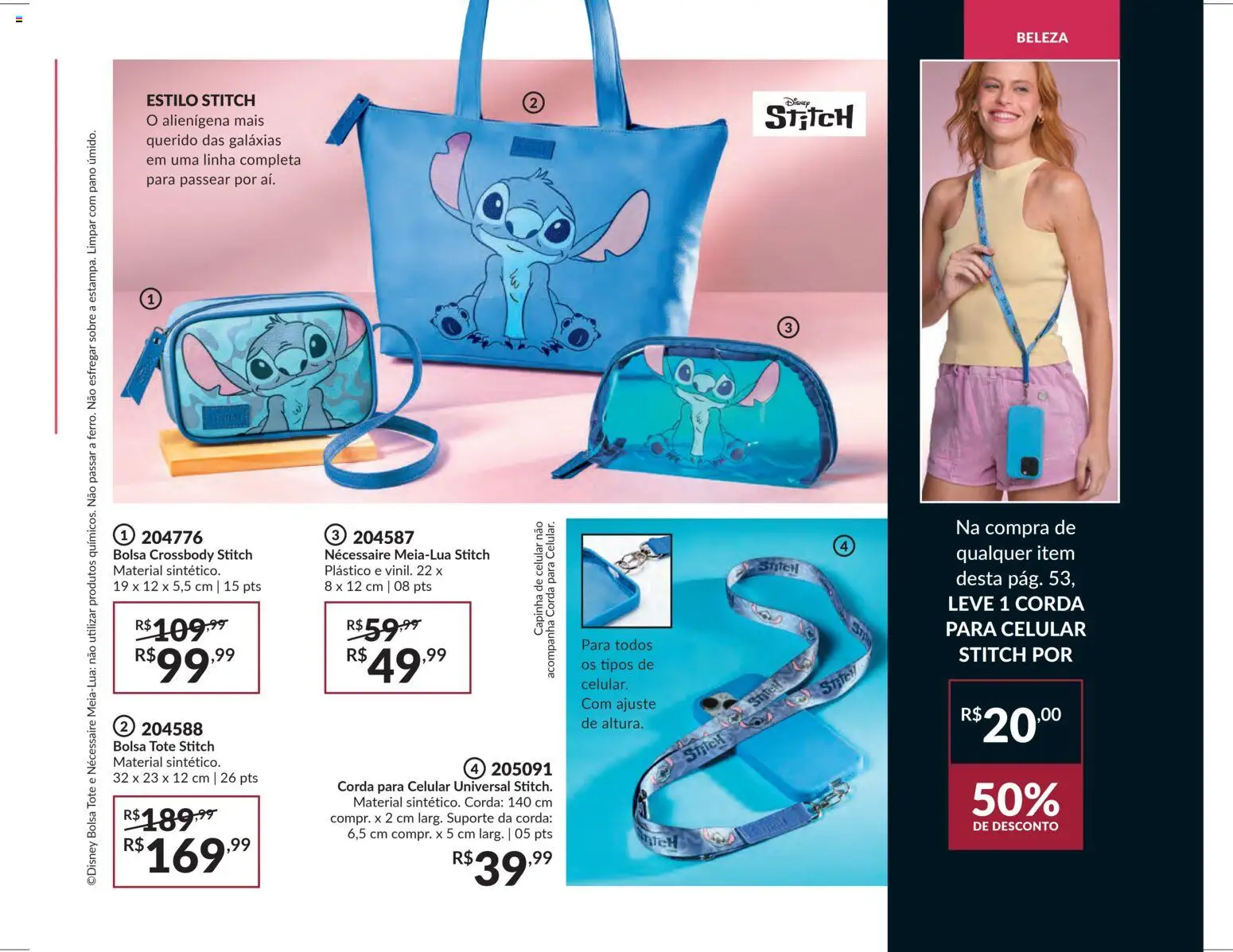 Avon Folheto - válido de 15.01.2026 | Página: 53 | Produtos: Celular, Corda, Necessaire, Bolsa