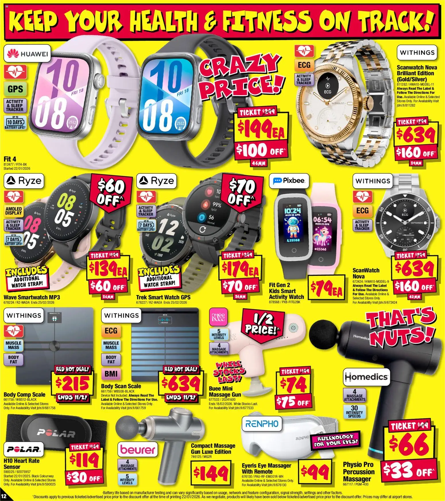 JB Hi-Fi catalogue - valid from 29.01.2026 | Page: 12 | Products: Battery, Device, Watch, Mp3