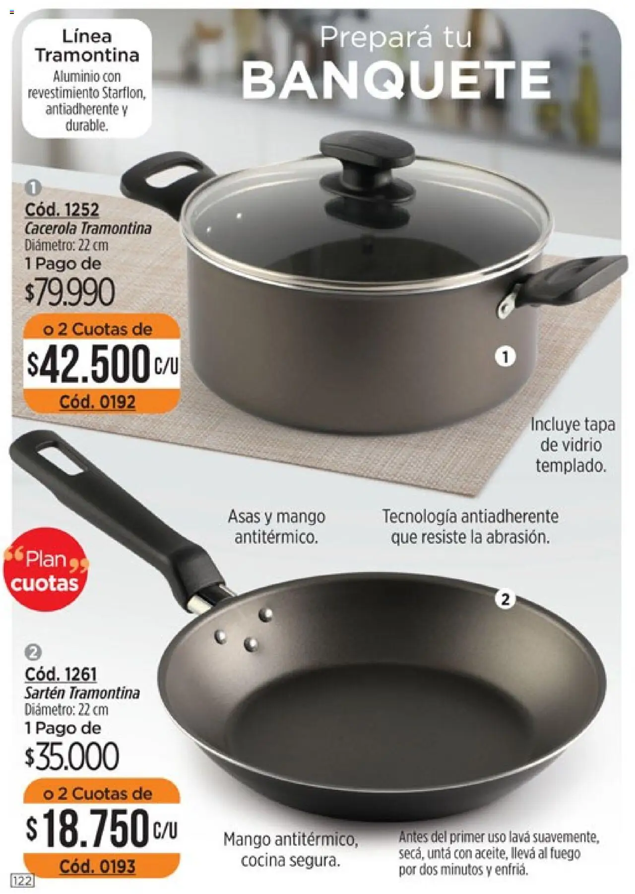 Catálogo Amodil Campaña 16 │ válido desde el 01.10.2025 | Página: 122 | Productos: Cocina, Sartén, Mango