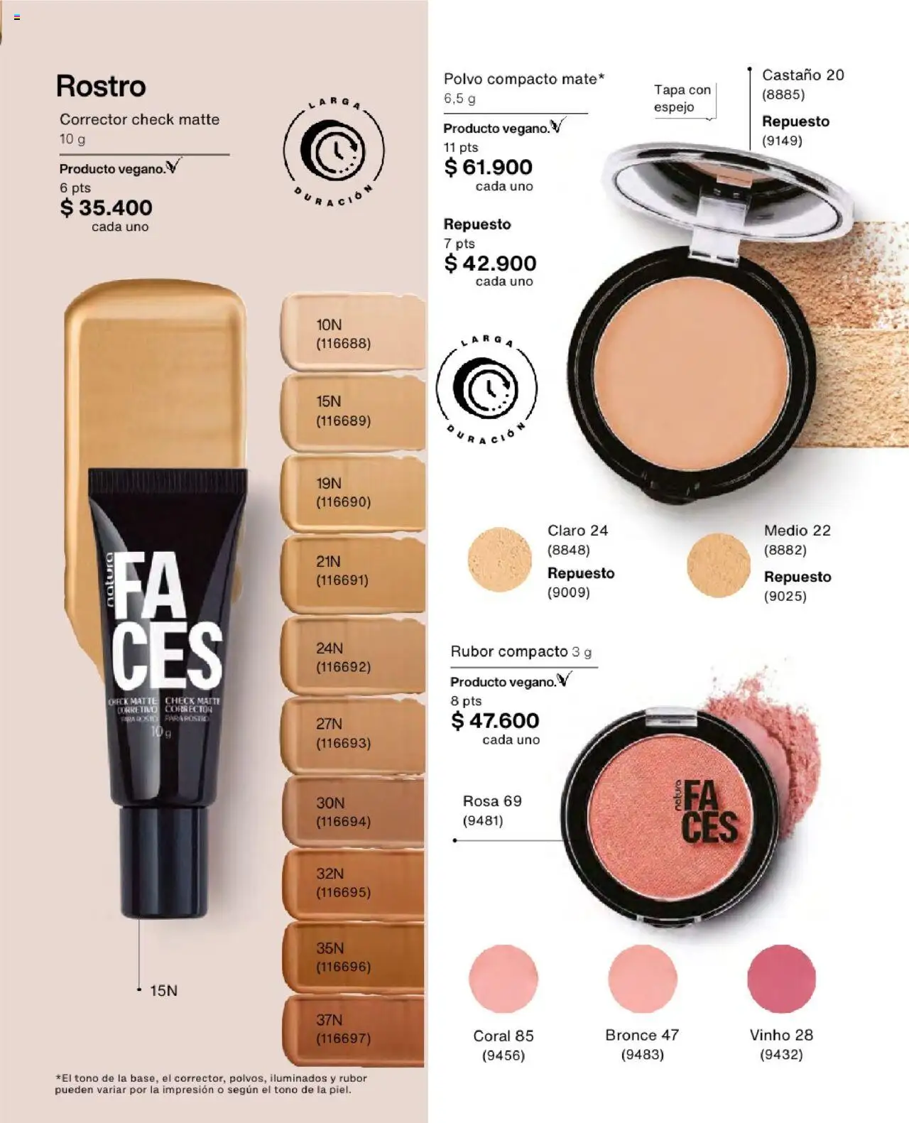 Natura revista - valida desde el 23.07.2025 | Página: 90 | Productos: Rubor, Espejo, Polvo, Corrector