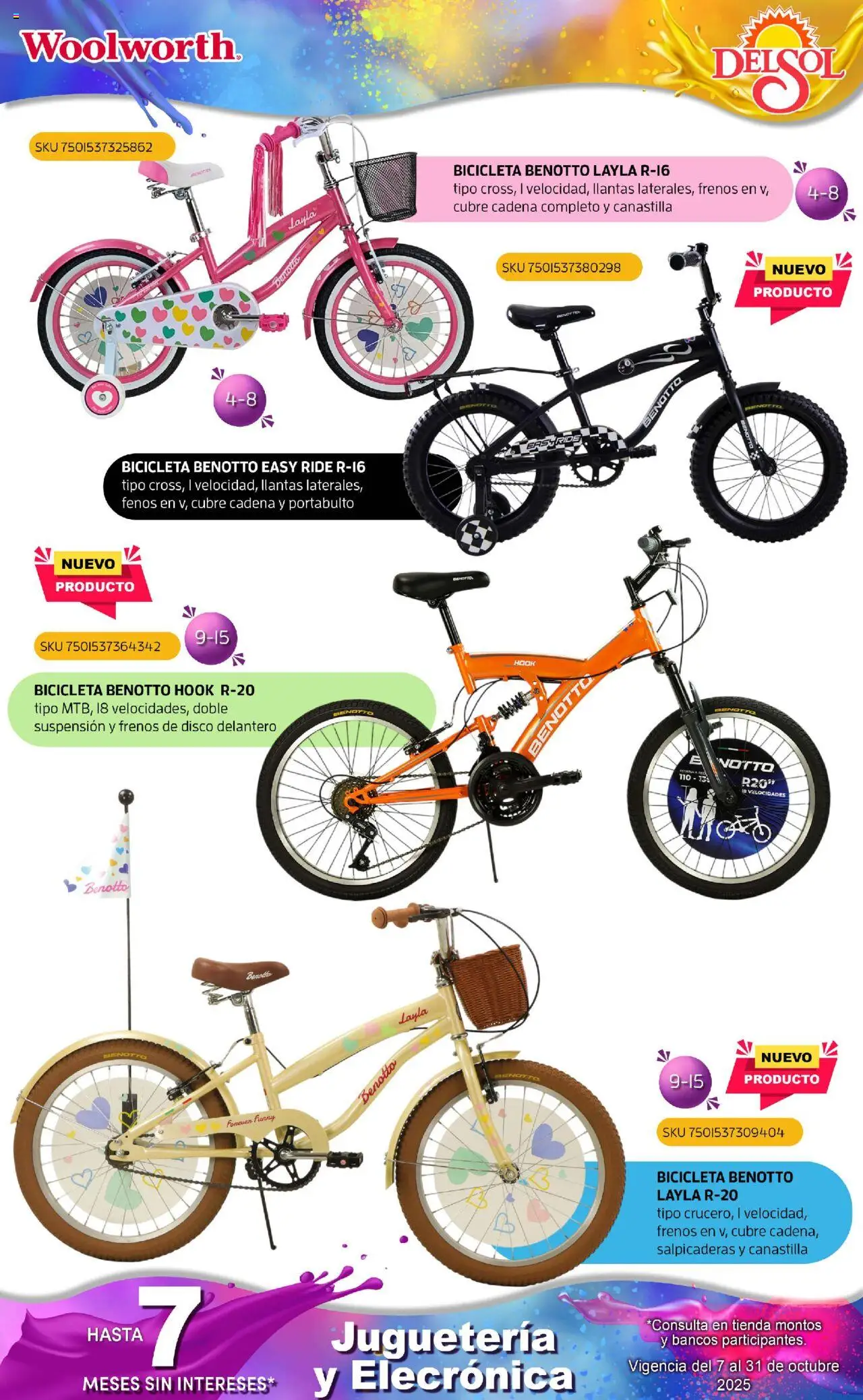 Nuevas ofertas de Del Sol y Woolworth válidas en toda la República Mexicana desde el 07.10.2025. ¡Encuentra las mejores ofertas en Del Sol y Woolworth - Catálogo Castillo Del Juguete! | Página: 215 | Productos: Disco, Cadena