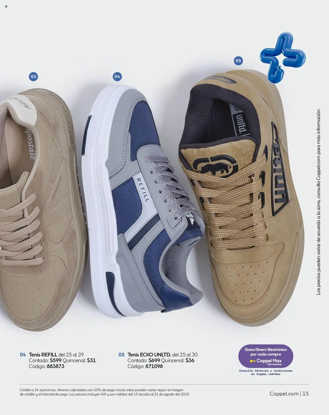 Nuevas ofertas de Coppel válidas en toda la República Mexicana desde el 01.07.2025. ¡Encuentra las mejores ofertas en Coppel catálogo Verano! | Página: 15 | Productos: Tenis