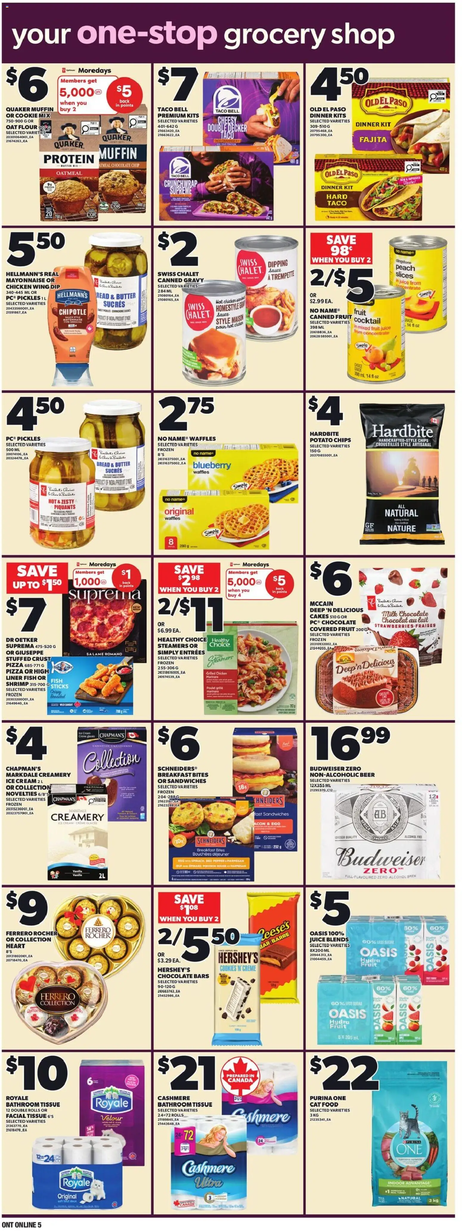 Zehrs flyer valid from 29.01.2026 | Page: 13 | Products: Chips, Cream, Pizza, Juice