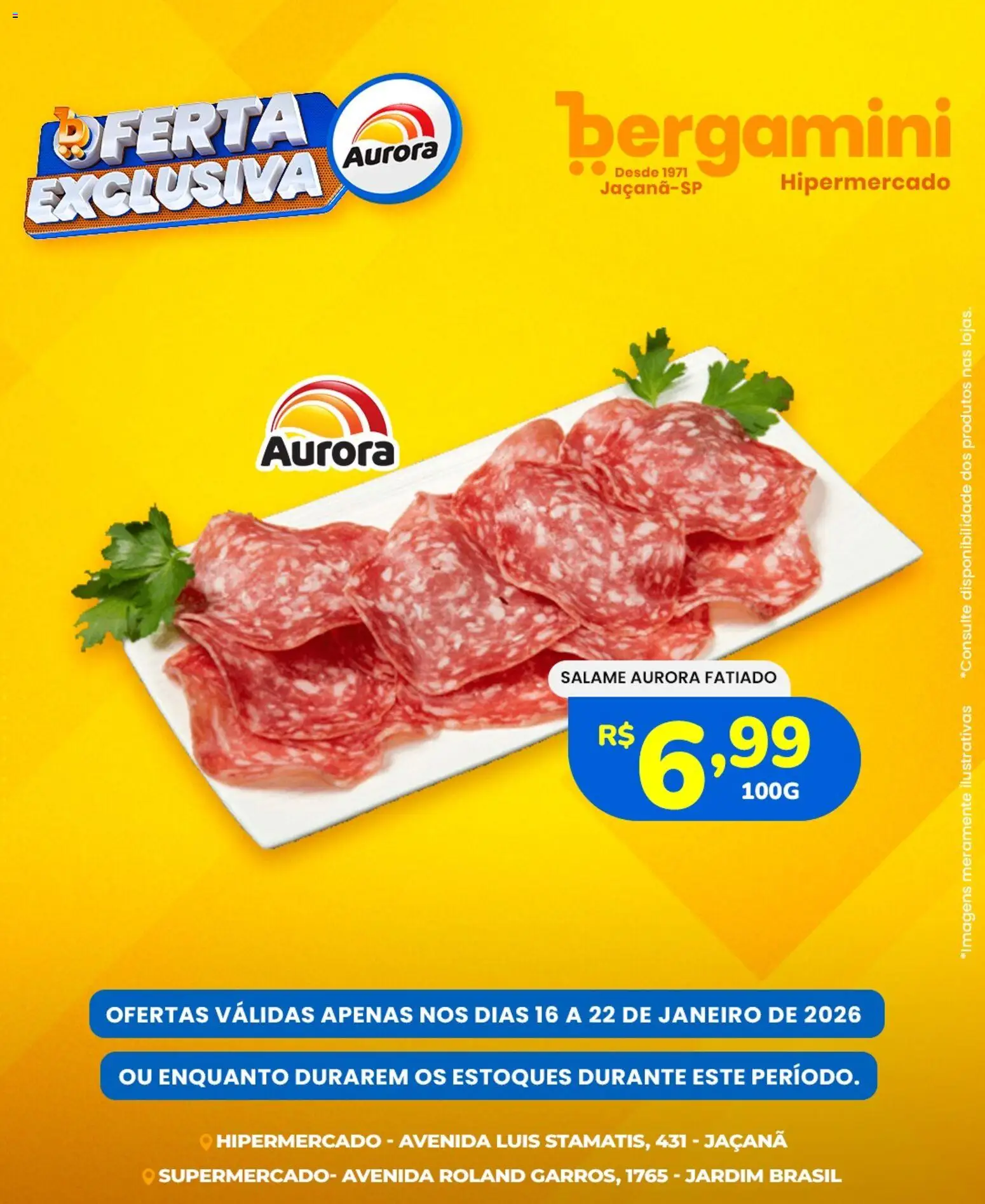 Supermercado Bergamini Folheto - válido de 16.01.2026 | Página: 6 | Produtos: Salame