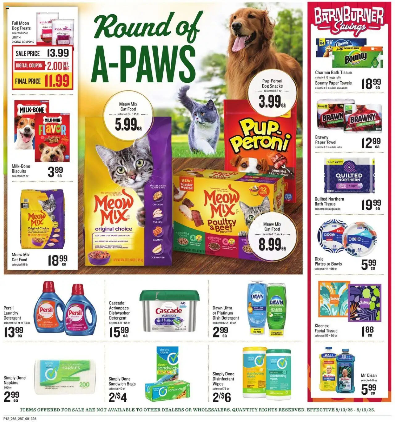Lowes Foods Weekly Ad - NC - valid from 13.08.2025 | Page: 19 | Products: Dog Treats, Cat Food, Fish, Beet