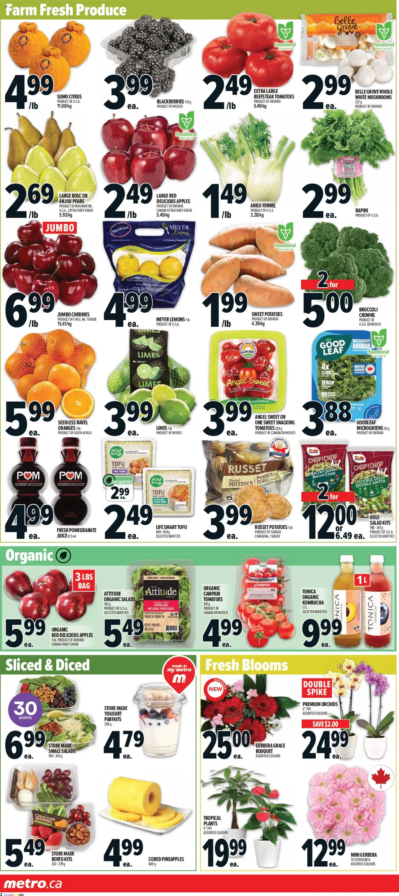 Metro flyer valid from 01.01.2026 | Page: 6 | Products: Potatoes, Juice, Oranges, Tomatoes