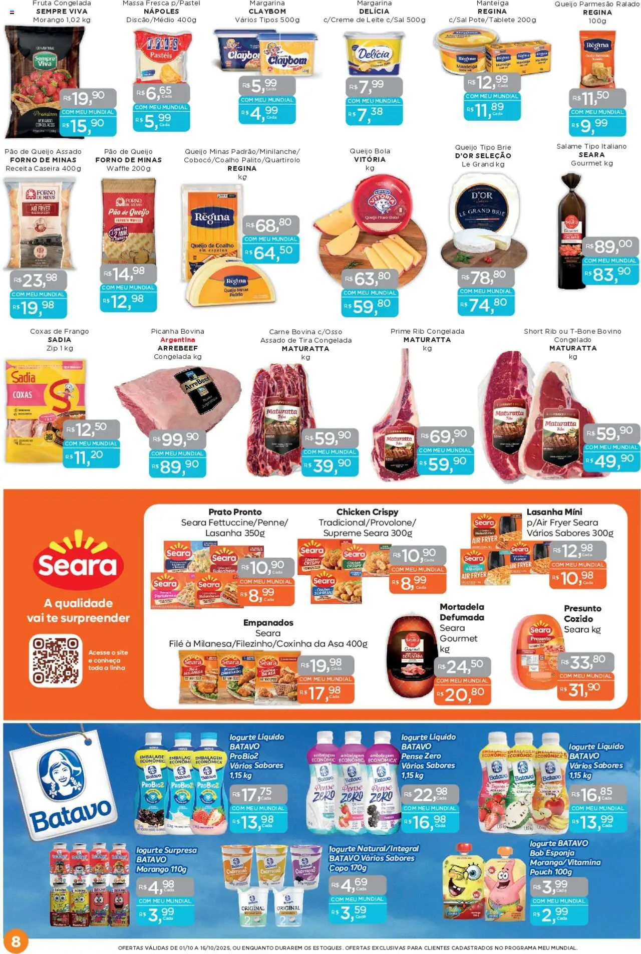 Mundial Folheto - válido de 01.10.2025 | Página: 8 | Produtos: Forno, Esponja, Pão, Brie