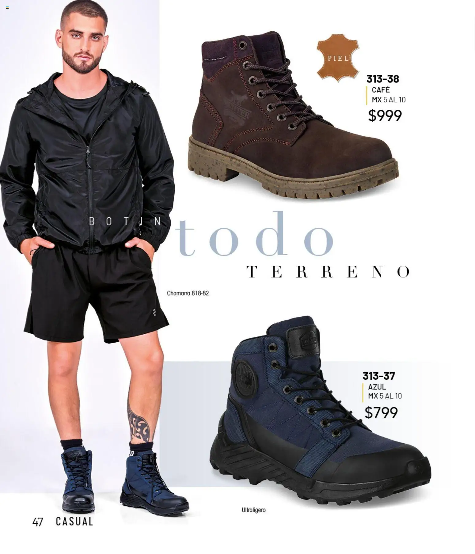 Nuevas ofertas de Cklass válidas en toda la República Mexicana desde el 02.01.2026. ¡Encuentra las mejores ofertas en Cklass catálogo Casuales! | Página: 48 | Productos: Chamarra, Café, Botín