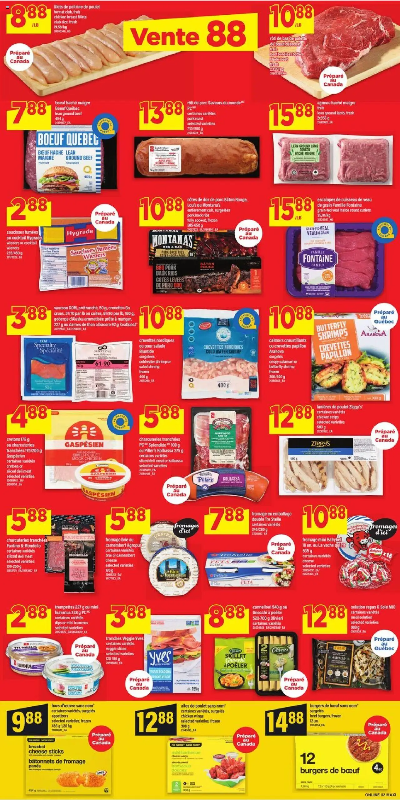Maxi flyer valid from 11.09.2025 | Page: 4 | Products: Beef, Salad, Chicken wings, Cheese