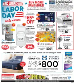 Preview of ABC Warehouse weekly ads valid from 17.08.2025