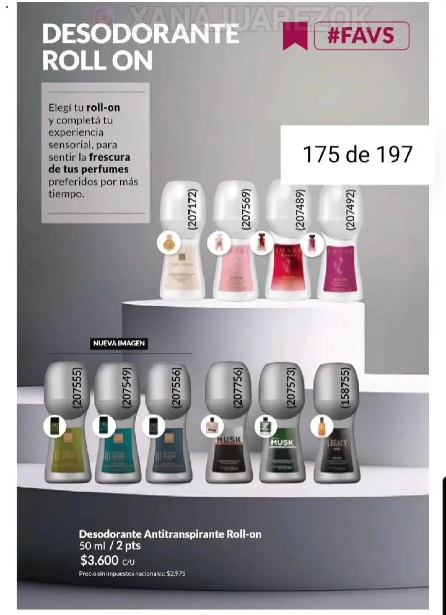 Catálogo AVON Campaña 15/2025 │ válido desde el 23.10.2025 | Página: 153 | Productos: Desodorante, Antitranspirante