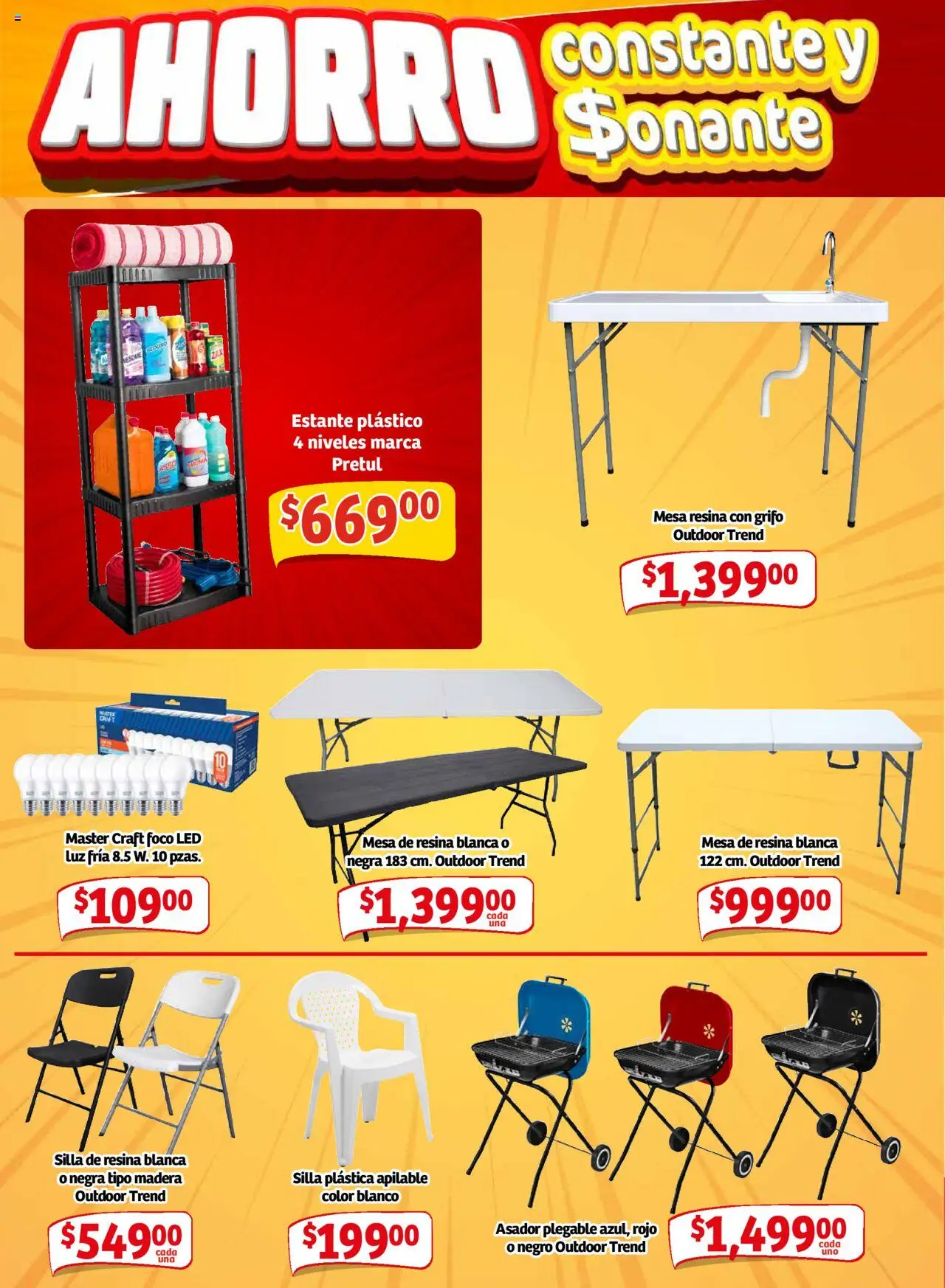 Nuevas ofertas de Soriana válidas en toda la República Mexicana desde el 16.10.2025. ¡Encuentra las mejores ofertas en Soriana - Pesito Valedor Mercado: Nay, Sin, Son! | Página: 28 | Productos: Estante, Silla, Mesa, Foco