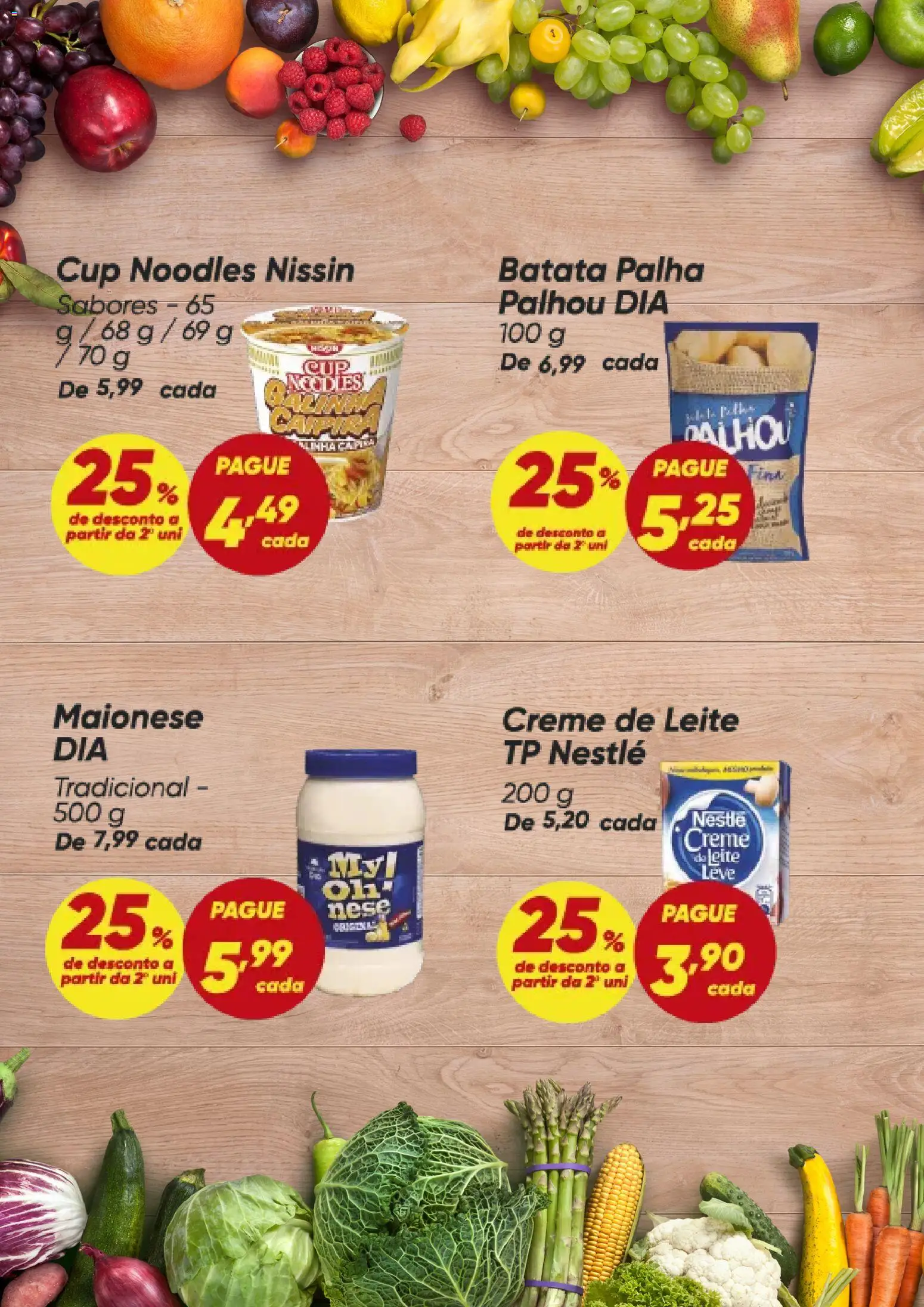 Dia Folheto - válido de 23.04.2026 | Página: 3 | Produtos: Creme, Batata palha, Creme de leite, Maionese