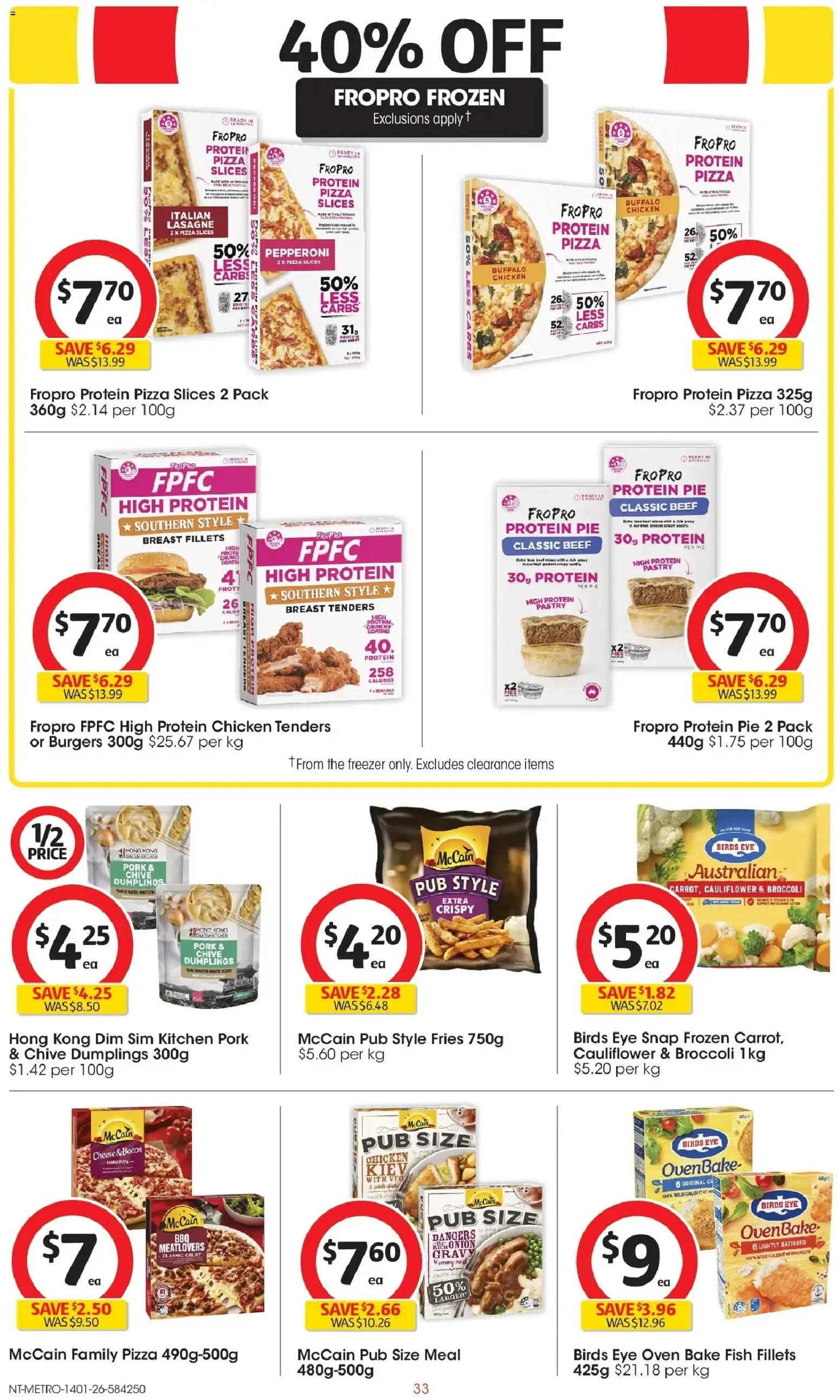 Coles catalogue - valid from 14.01.2026 | Page: 33 | Products: Cheese, Cauliflower, Pies, Oven