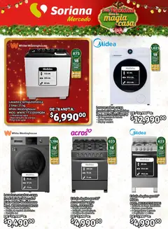 Vista previa de Soriana - Pesito Valedor Mercado: Ags, Col, Gto, Jal, Mich, nuevo folleto de la tienda, válido en México a partir del 11.12.2025 | Página: 33 | Productos: Secadora, Agua, Lavadora, Té