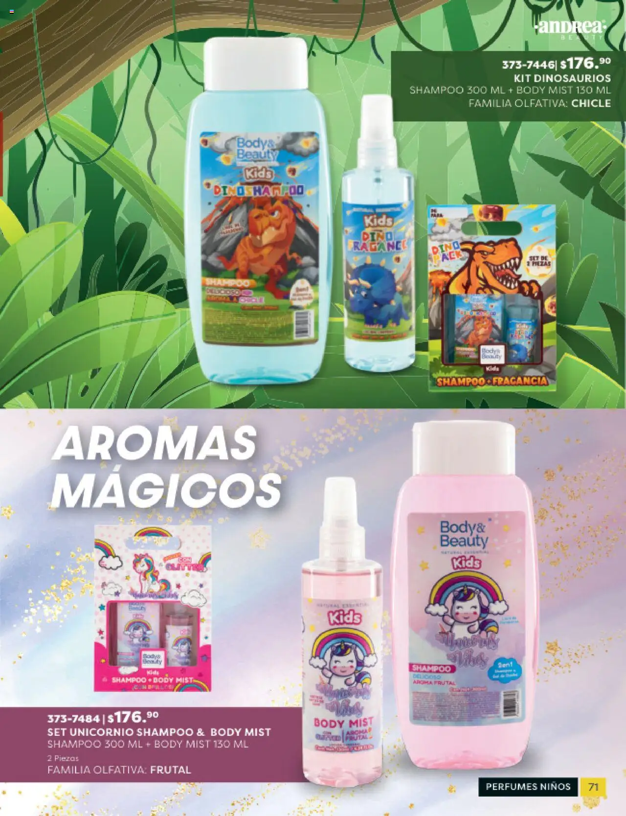 Nuevas ofertas de Andrea válidas en toda la República Mexicana desde el 24.08.2025. ¡Encuentra las mejores ofertas en Andrea - Catálogo Beauty Campaña 5! | Página: 71 | Productos: Chicle, Body