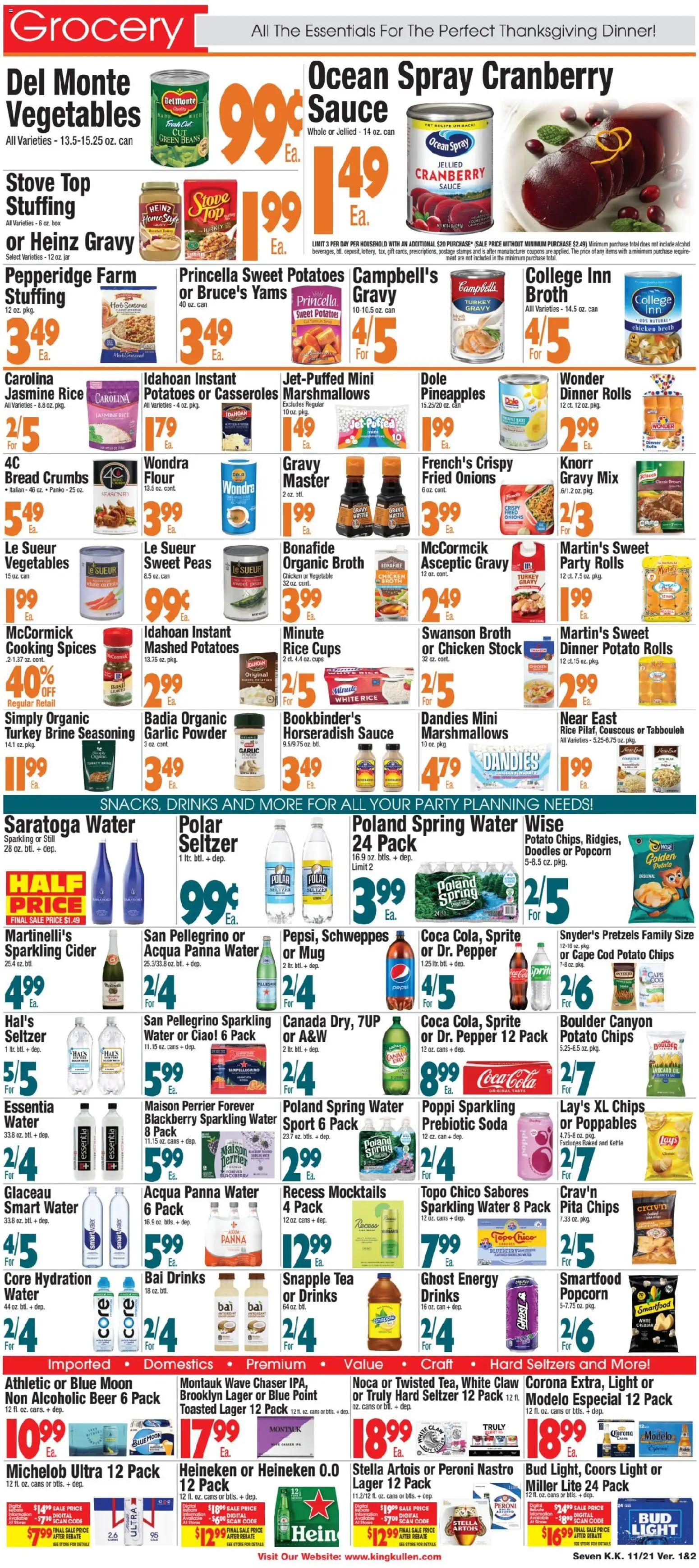 King Kullen Weekly Ad - valid from 20.11.2025 | Page: 7 | Products: Chips, Avocado, Water, Pepper