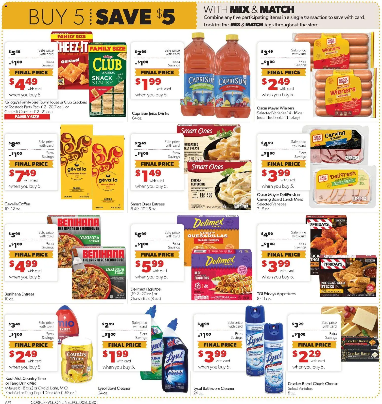 Family Fare Weekly Ad - valid from 01.03.2026 | Page: 5 | Products: Corn, Coffee, Beef, Oven