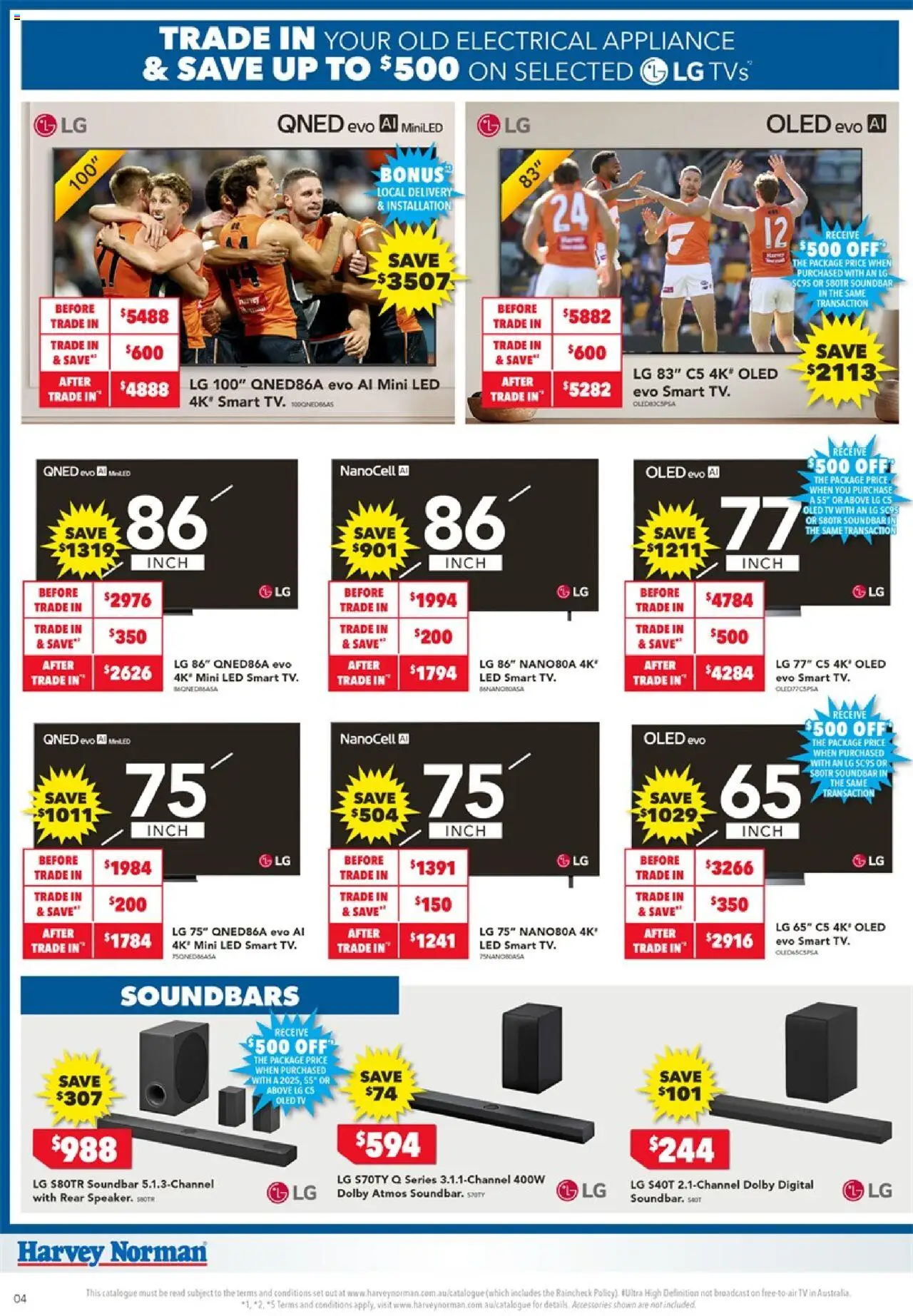 Harvey Norman catalogue - valid from 18.09.2025 | Page: 4 | Products: Accessories, Digital, Appliance, Tv