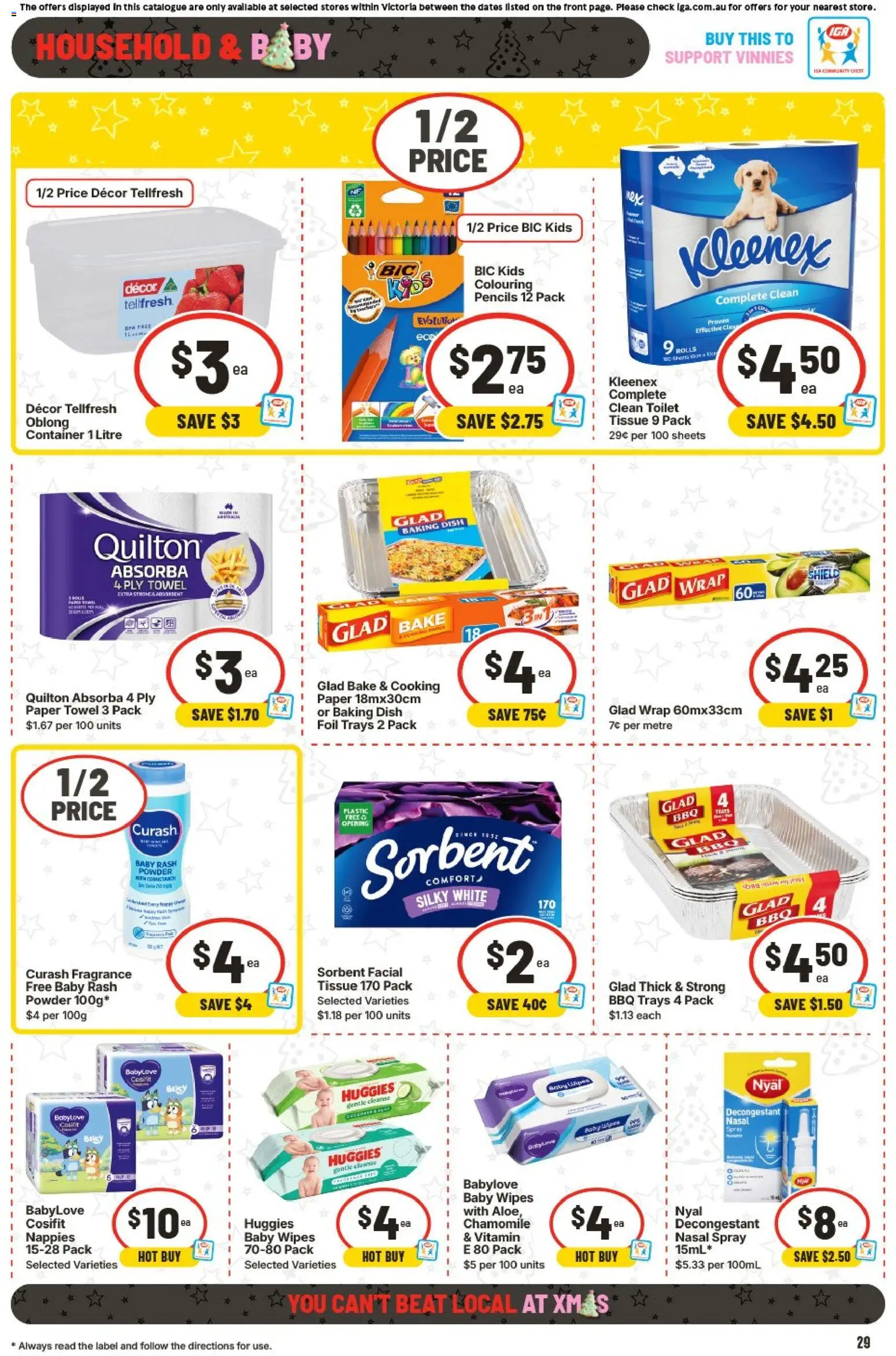 IGA catalogue - valid from 17.12.2025 | Page: 29 | Products: Decor, Toilet, Household, Nasal spray