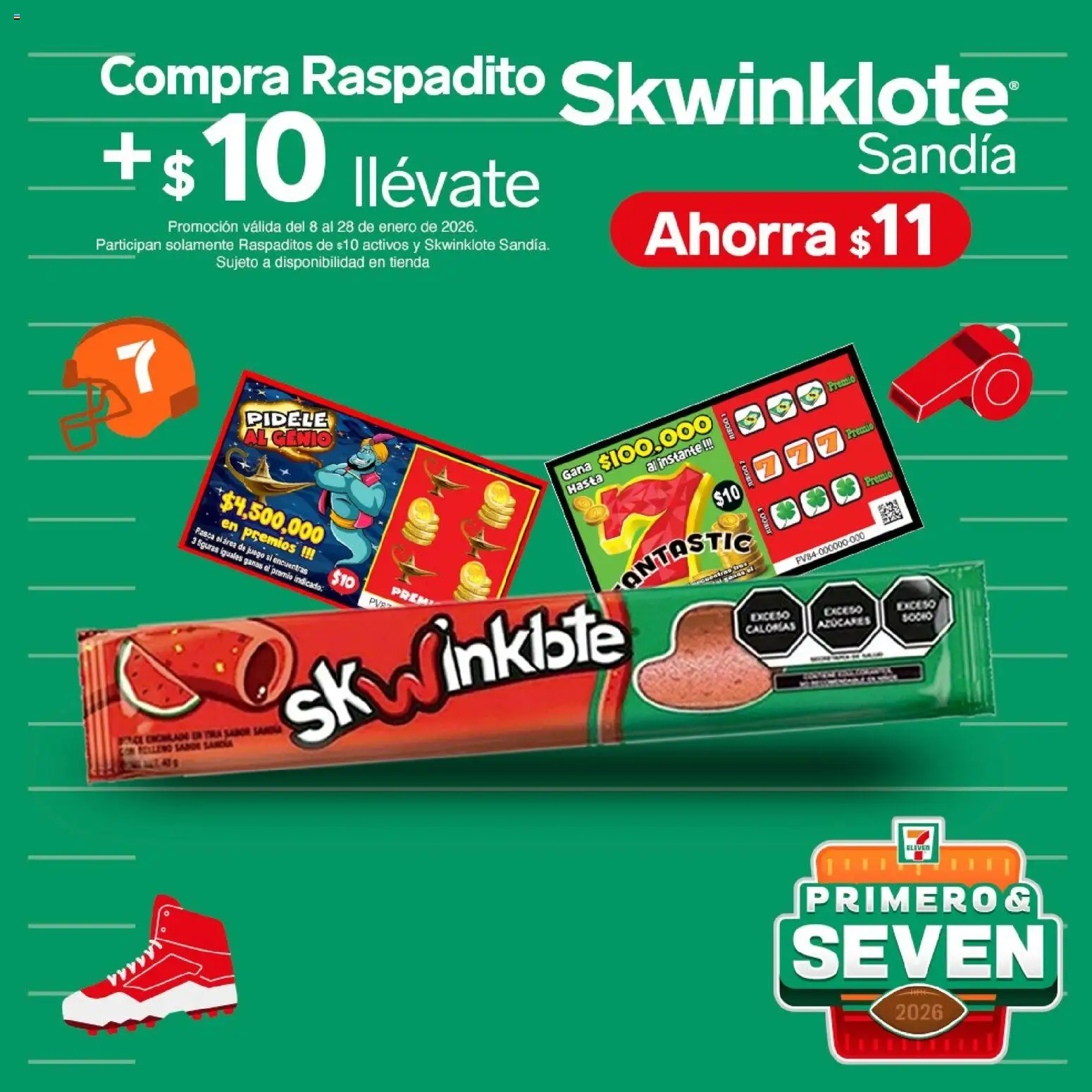 Nuevas ofertas de 7-Eleven válidas en toda la República Mexicana desde el 08.01.2026. ¡Encuentra las mejores ofertas en 7-Eleven folleto! | Página: 22 | Productos: Sandía, Juego