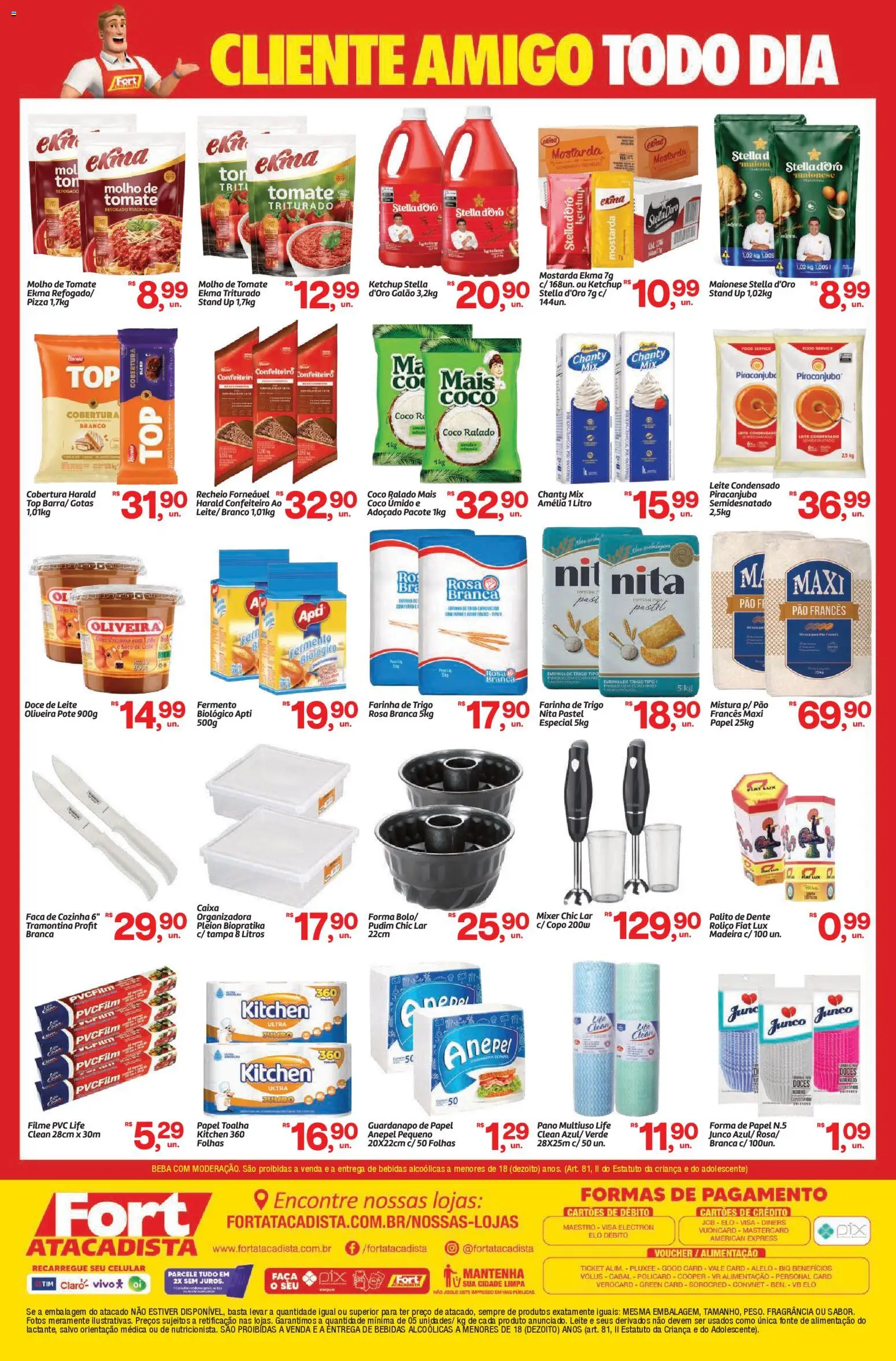Fort Atacadista Folheto - válido de 01.12.2025 | Página: 2 | Produtos: Fragrância, Pizza, Ketchup, Pão francês