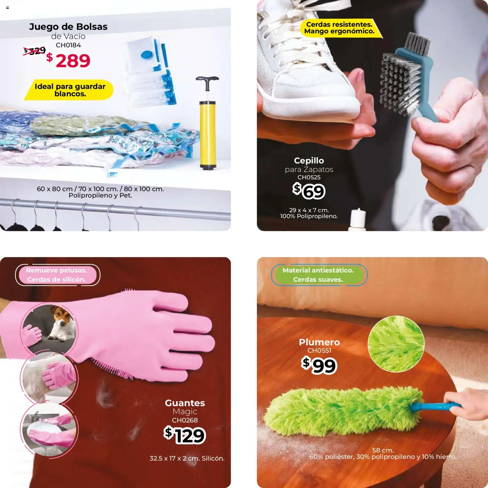 Nuevas ofertas de Colchas Concord válidas en toda la República Mexicana desde el 01.11.2025. ¡Encuentra las mejores ofertas en Colchas Concord catálogo Home! | Página: 68 | Productos: Guantes, Cepillo, Mango, Juego