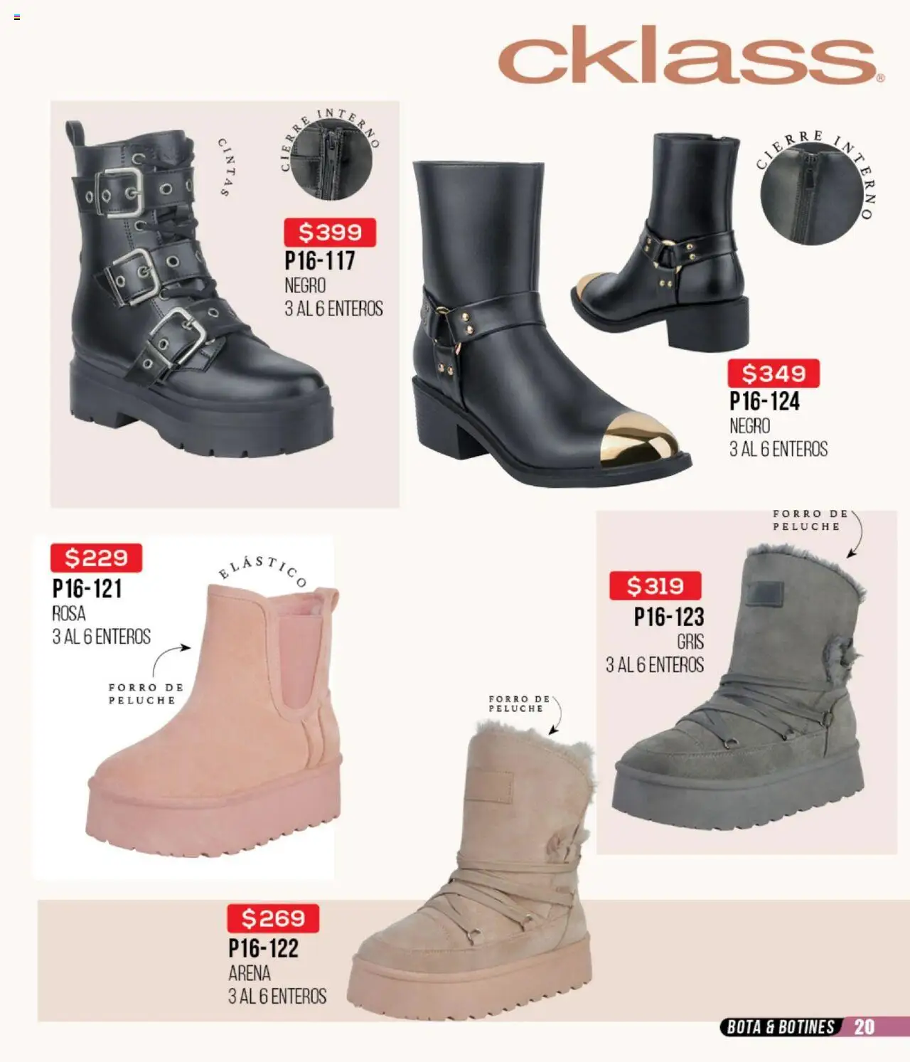 Nuevas ofertas de Cklass válidas en toda la República Mexicana desde el 13.08.2025. ¡Encuentra las mejores ofertas en Cklass - Catálogo Remate Total Calzado! | Página: 21 | Productos: Botines