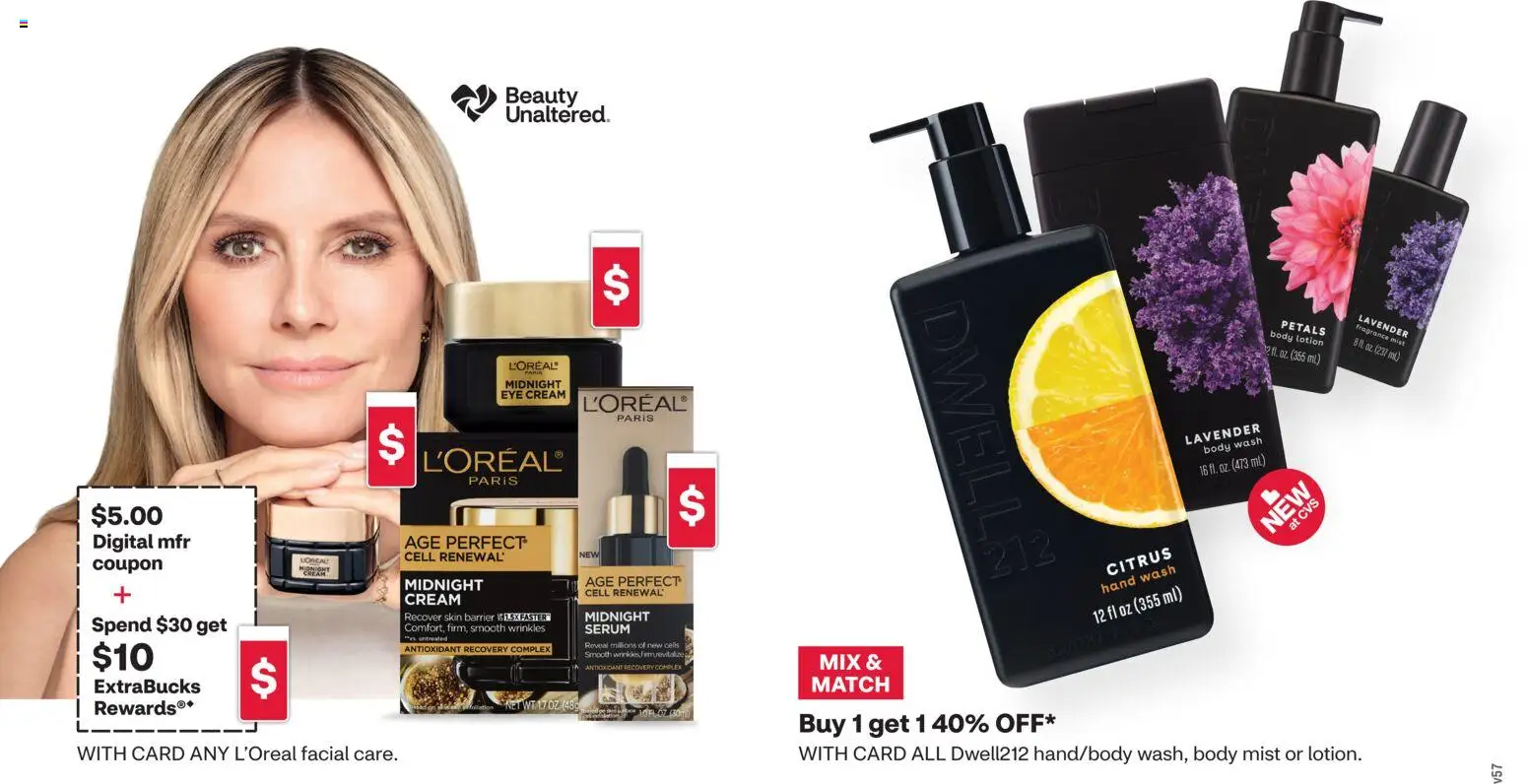 CVS Pharmacy Weekly Ad - WA - valid from 16.11.2025 | Page: 5 | Products: Fragrance, Eye Cream, Cream, Body Wash