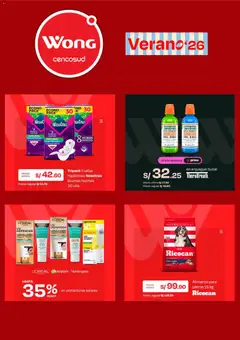 Vista previa de folleto Wong catálogo de la Wong válido desde 23.03.2026 | Página: 3 | Productos: Protector solar, Enjuague bucal, Cereales