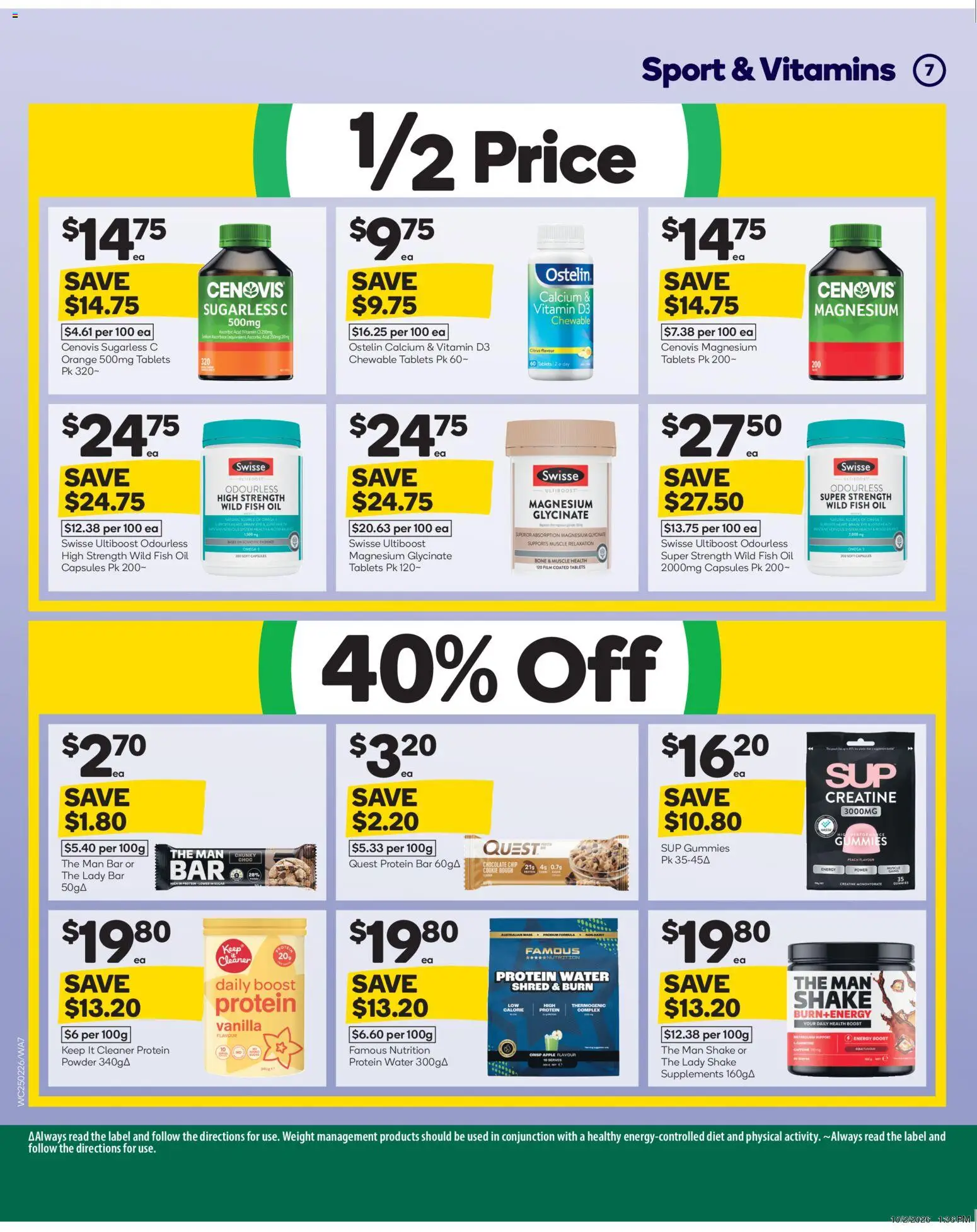 Woolworths catalogue - valid from 25.02.2026 | Page: 8 | Products: Powder, Fish, Weight, Tablets