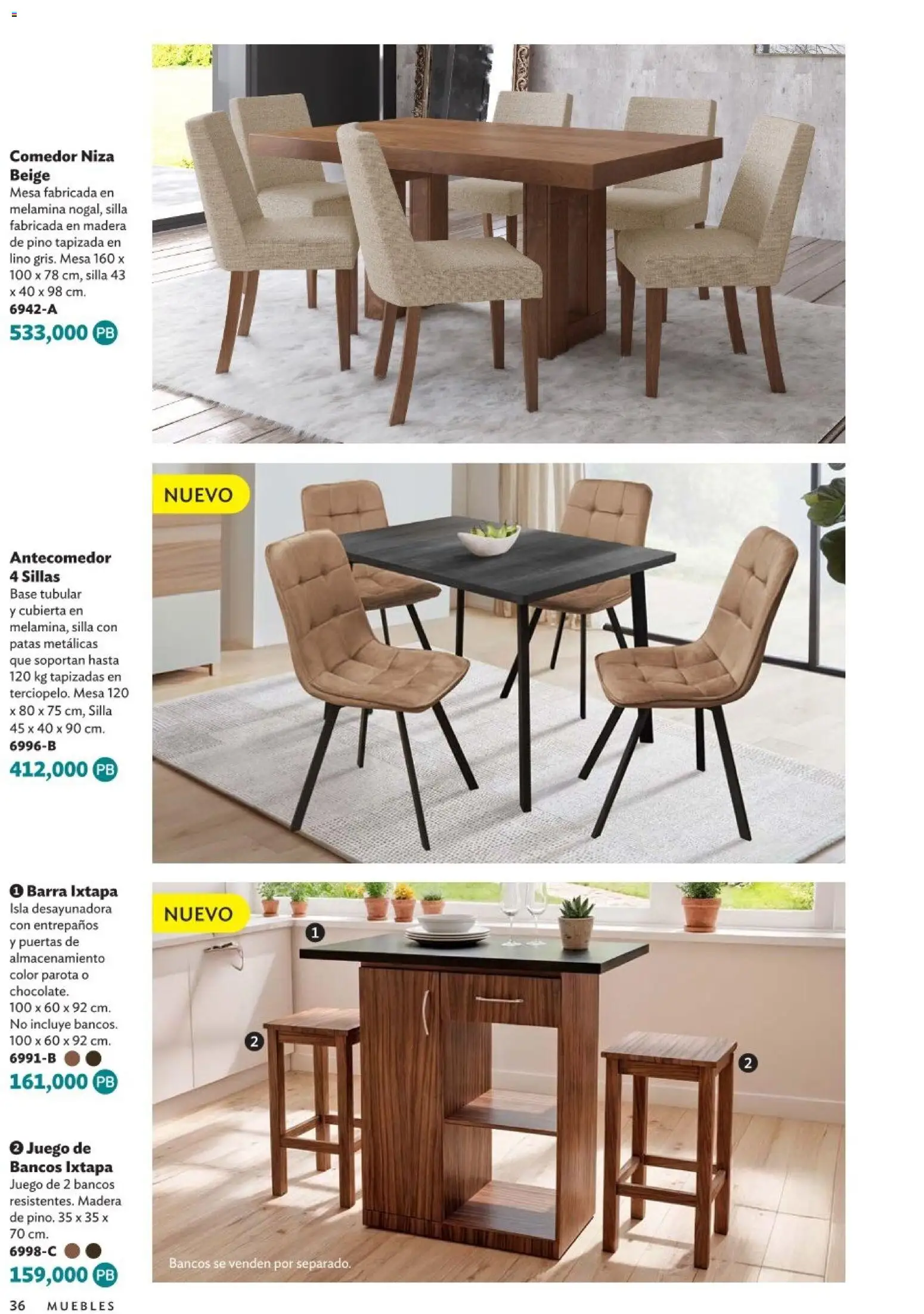 Nuevas ofertas de Betterware válidas en toda la República Mexicana desde el 05.01.2026. ¡Encuentra las mejores ofertas en Betterware Catálogo de Premios! | Página: 36 | Productos: Silla, Juego, Barra, Mesa