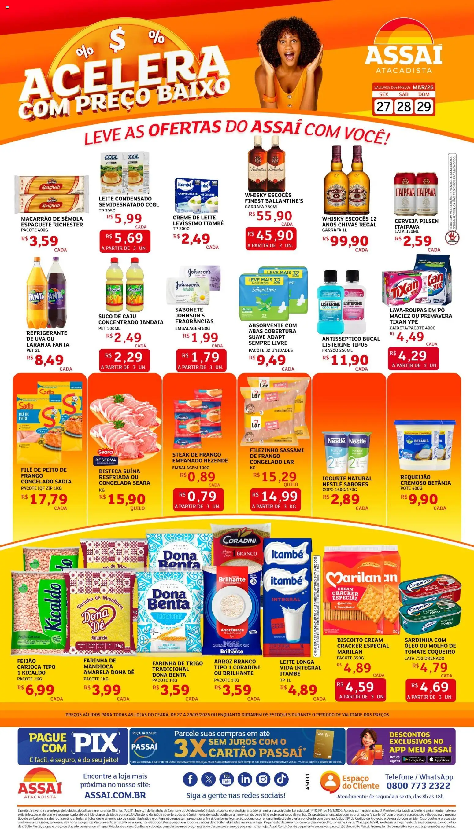 Assaí Atacadista ofertas de 27/03/2026 ? Não perca as melhores promoções! | Brasil