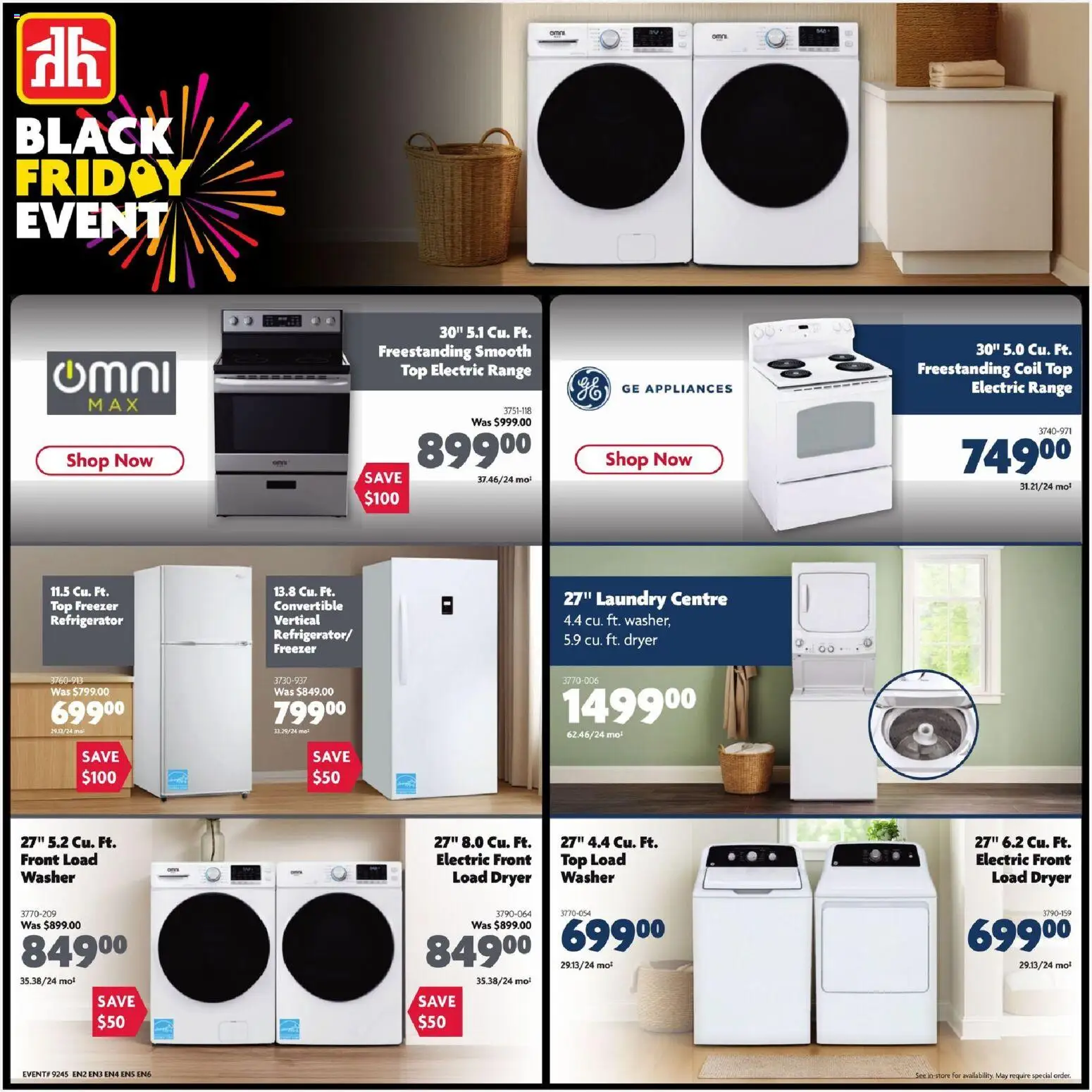 Home Hardware flyer valid from 06.11.2025 | Page: 19 | Products: Refrigerator, Freezer, Dryer
