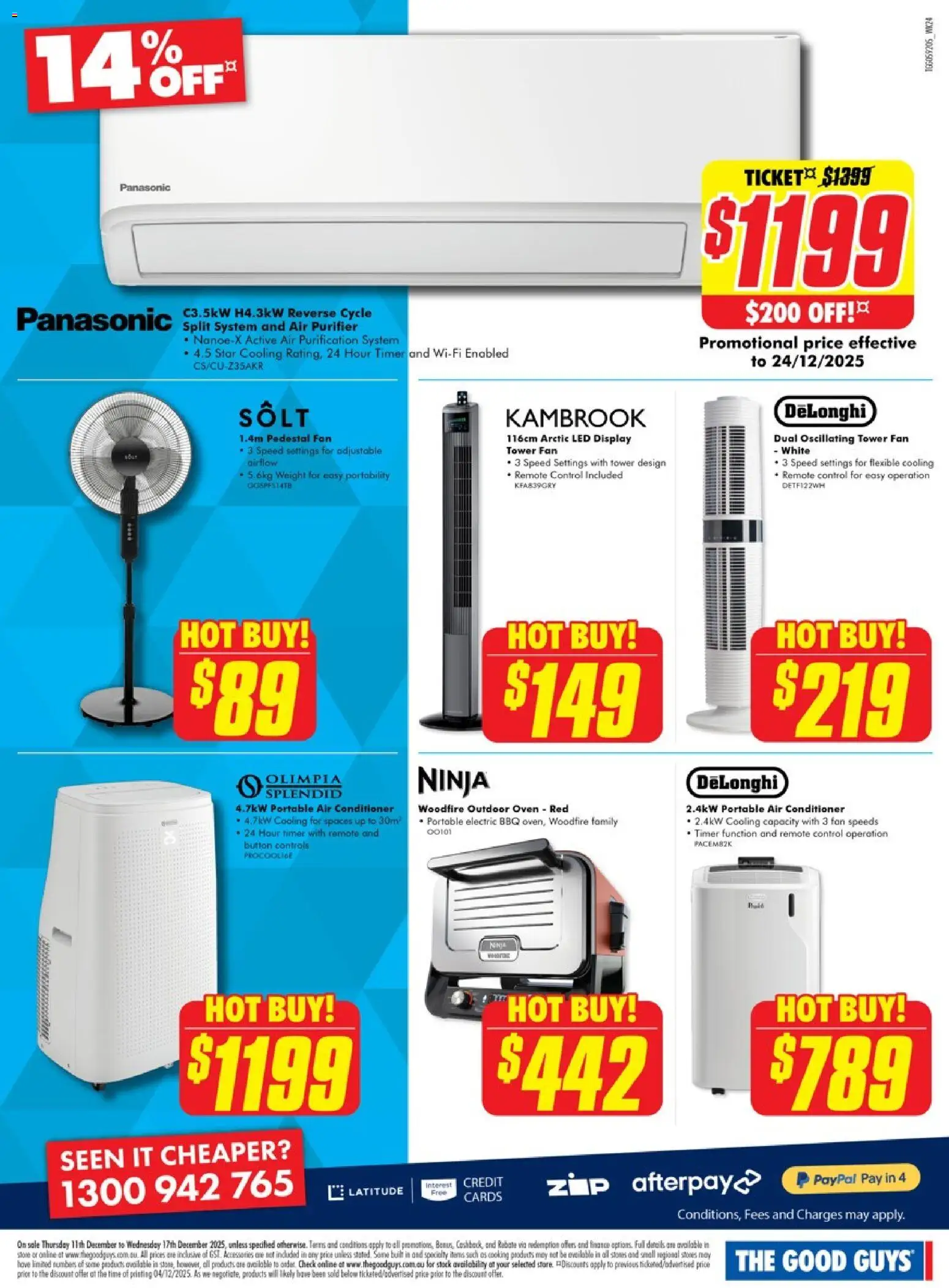 The Good Guys catalogue - valid from 10.12.2025 | Page: 8 | Products: Accessories, Portable, Weight, Air purifier