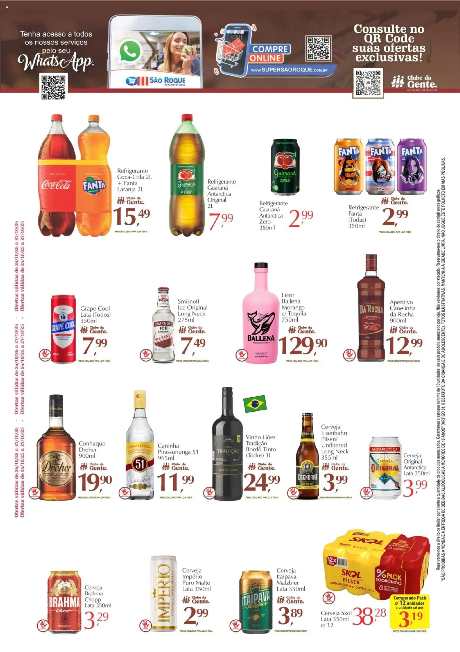 São Roque Supermercados Folheto - válido de 24.10.2025 | Página: 5 | Produtos: Gengibre, Tequila, Cola, Eisenbahn