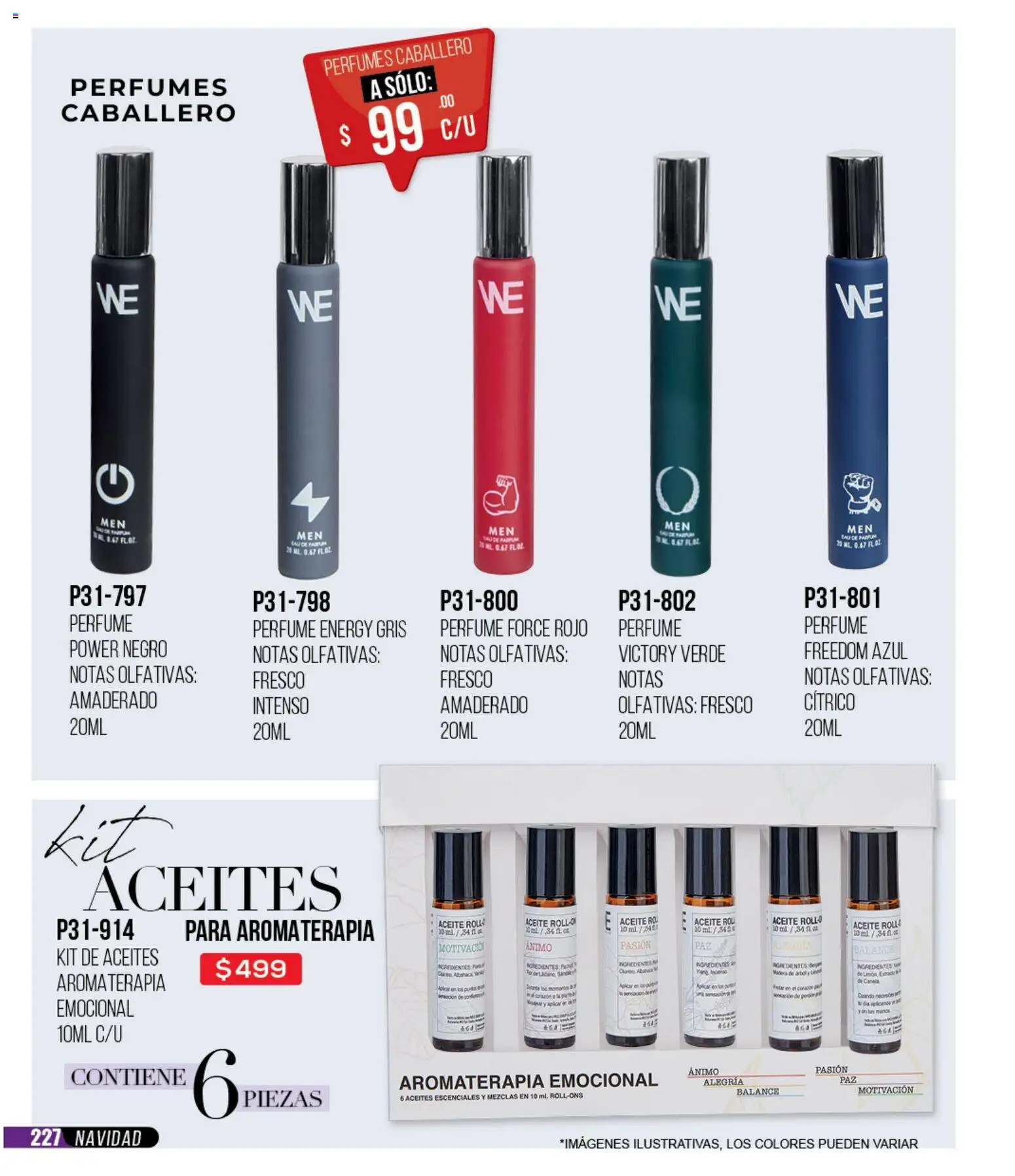 Nuevas ofertas de Cklass válidas en toda la República Mexicana desde el 30.11.2025. ¡Encuentra las mejores ofertas en Cklass catálogo Rebajas Navideñas Ropa! | Página: 228 | Productos: Aceite, Perfume