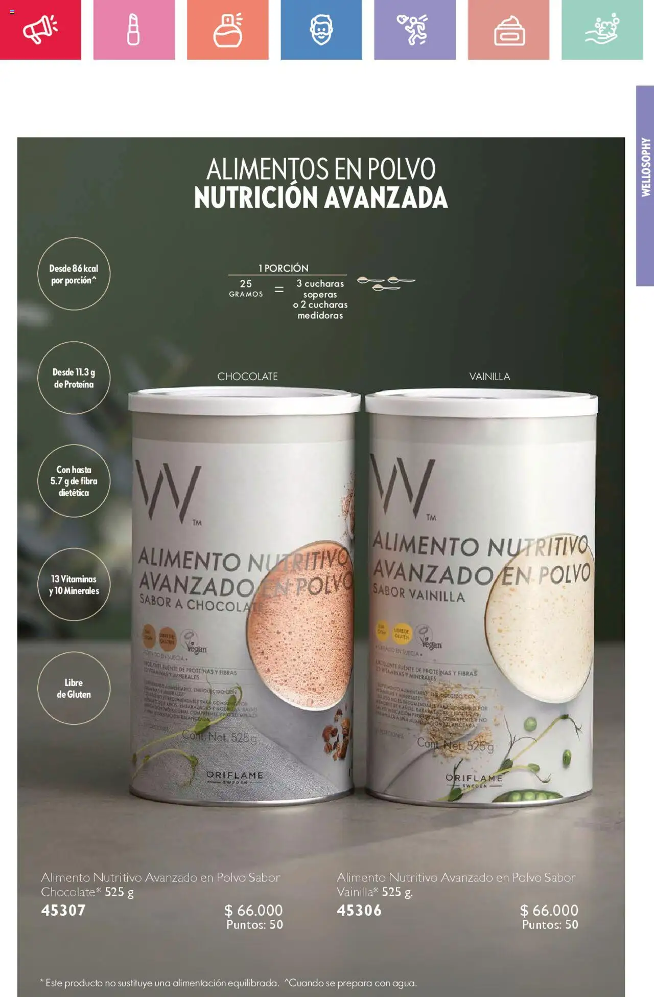Oriflame catálogo │ válido desde el 02.08.2025 | Página: 39 | Productos: Vitaminas, Polvo, Chocolate, Fuente