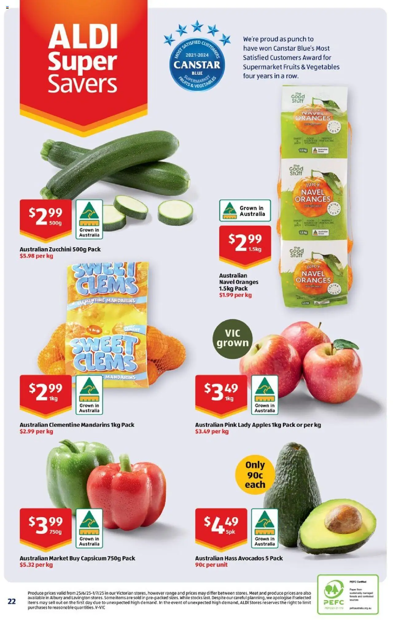 Aldi catalogue - valid from 02.07.2025 | Page: 36 | Products: Oranges, Meat, Vegetables, Fruits