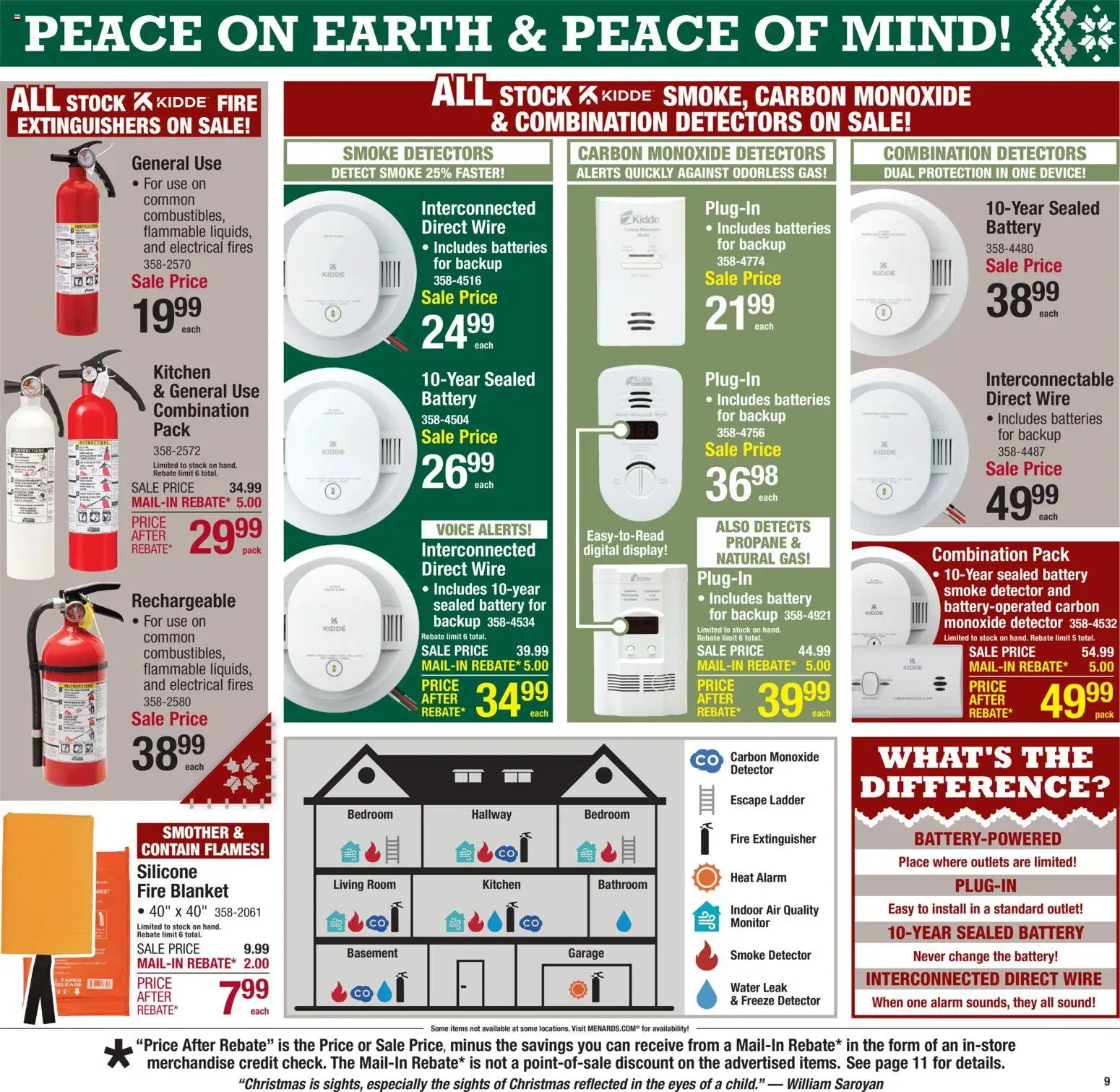 Menards Weekly Ad - valid from 10.12.2025 | Page: 16 | Products: Blanket, Water, Alarm, Monitor