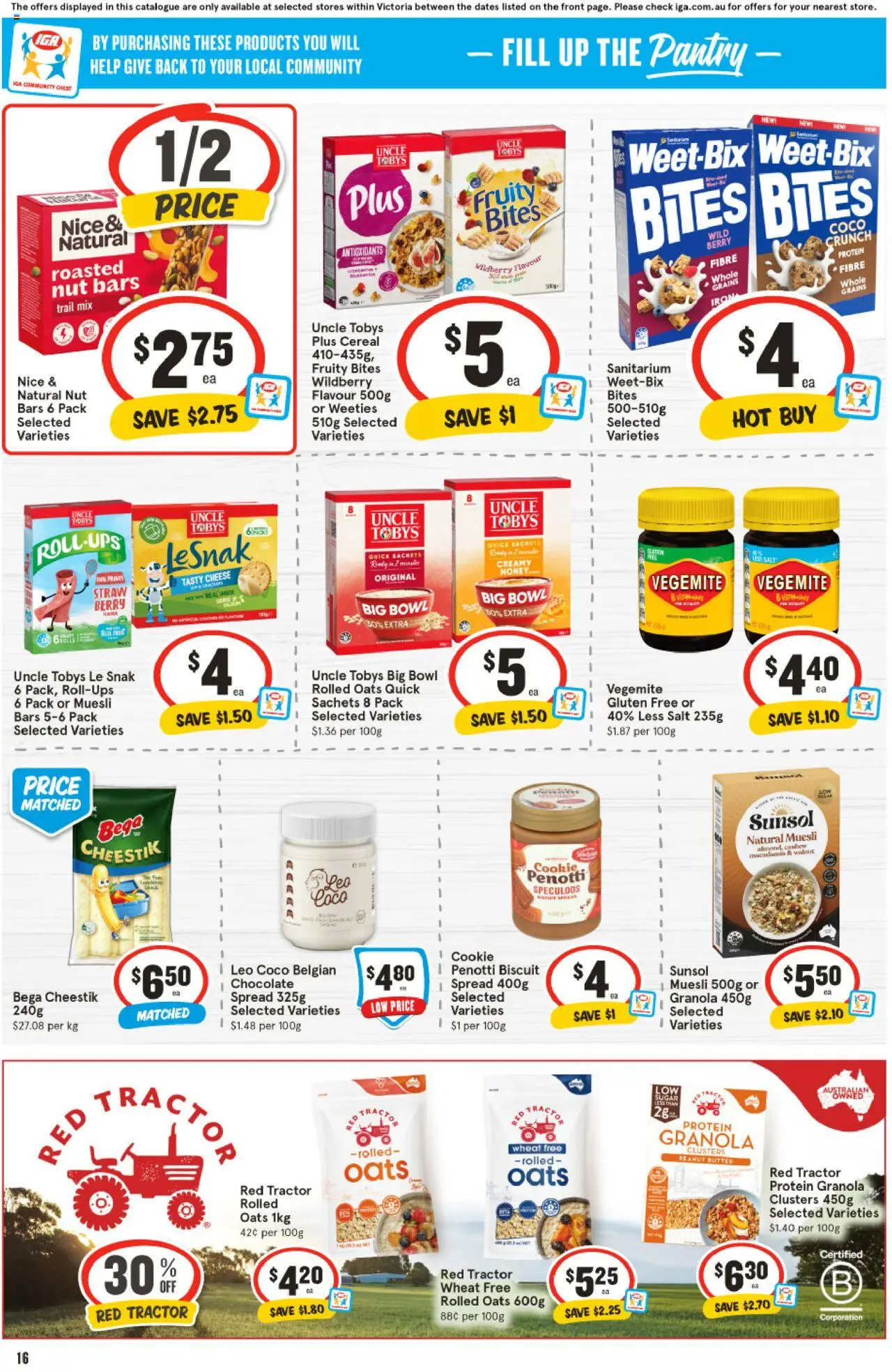 IGA catalogue - valid from 20.08.2025 | Page: 12 | Products: Milk, Water, Peach, Moccona