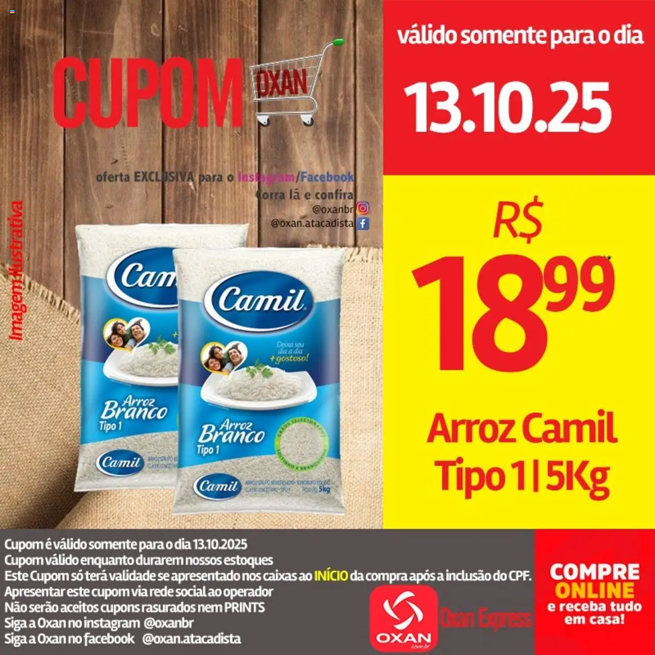 Oxan Atacadista Folheto - válido de 13.10.2025 | Página: 8 | Produtos: Arroz