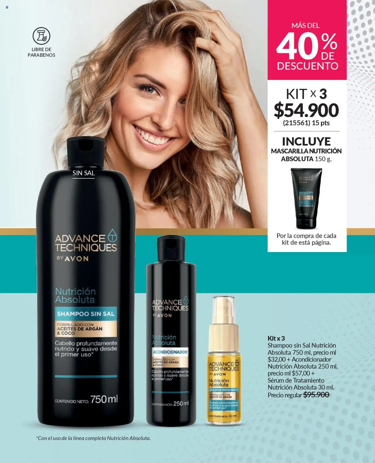 Avon revista - valida desde el 12.09.2025 | Página: 140 | Productos: Sal, Serum, Shampoo, Coco