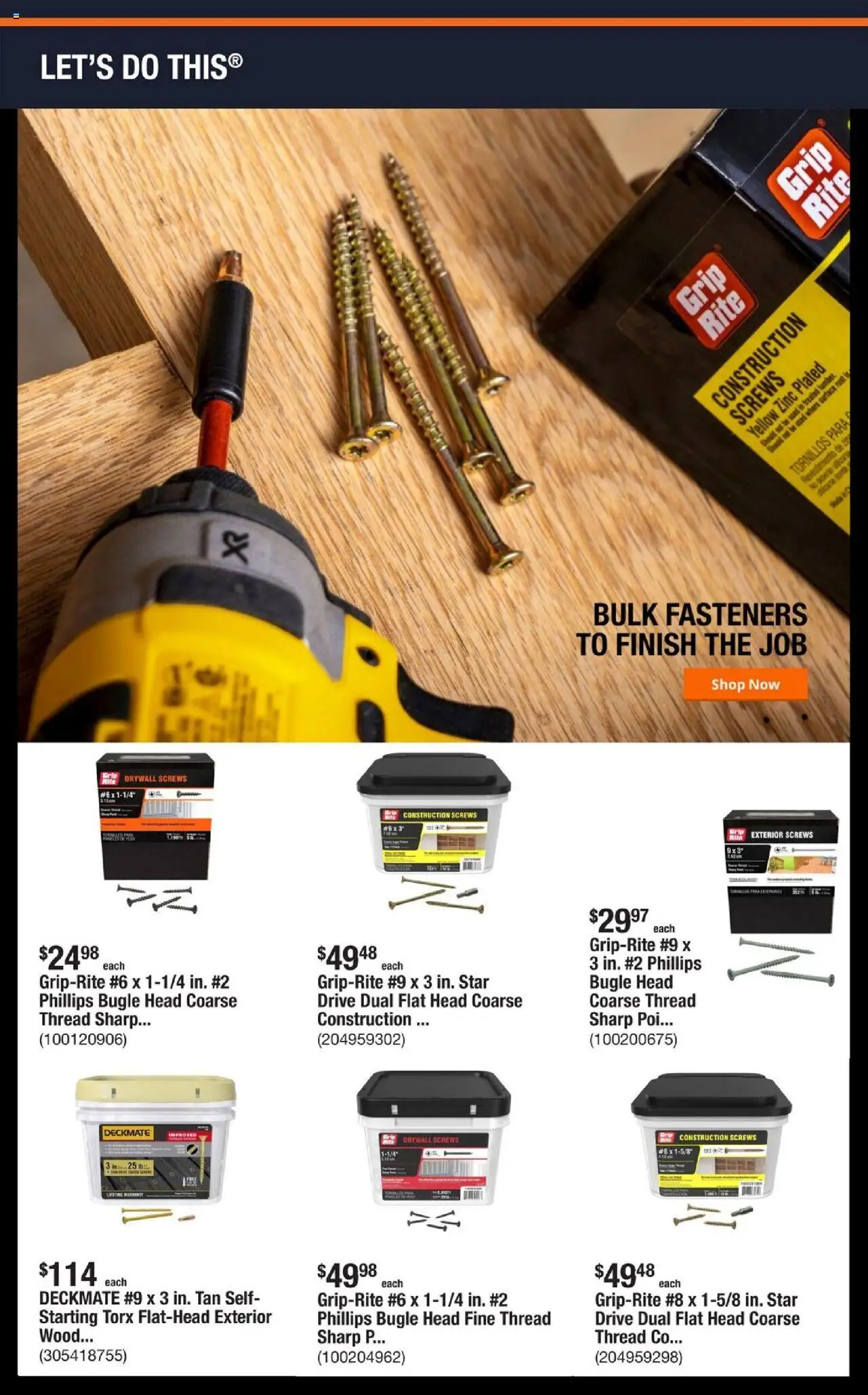 Home Depot Shop Pro Ad - valid from 22.09.2025 | Page: 3 | Products: Zinc