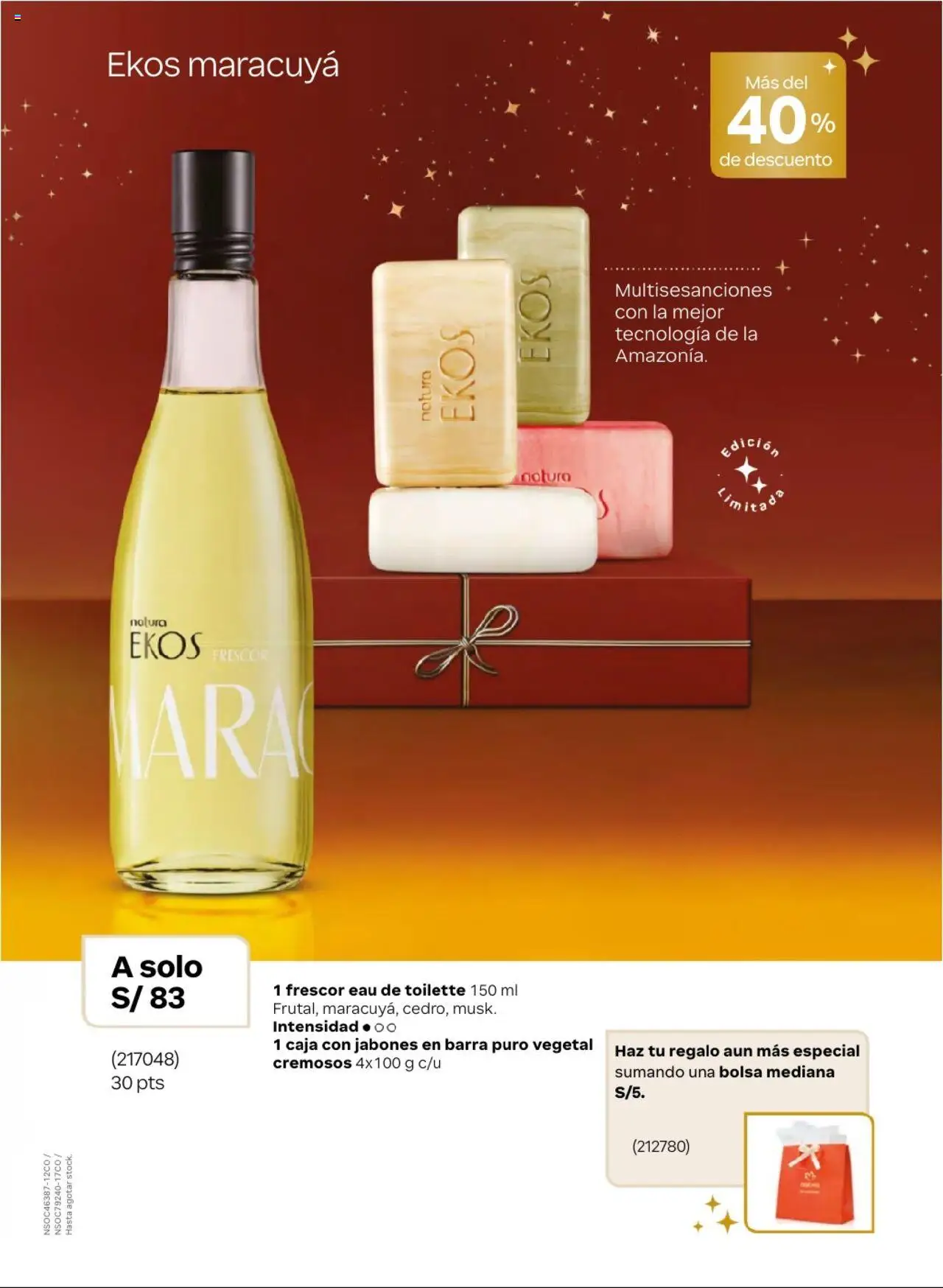 Catálogo Natura válido desde 03.10.2025 | Página: 18 | Productos: Caja, Bolsa, EAU de Toilette